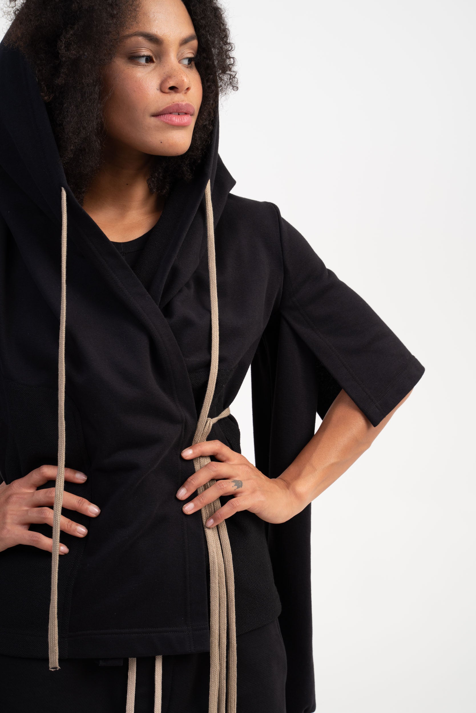 Multi Way Sleeves Hoodie
