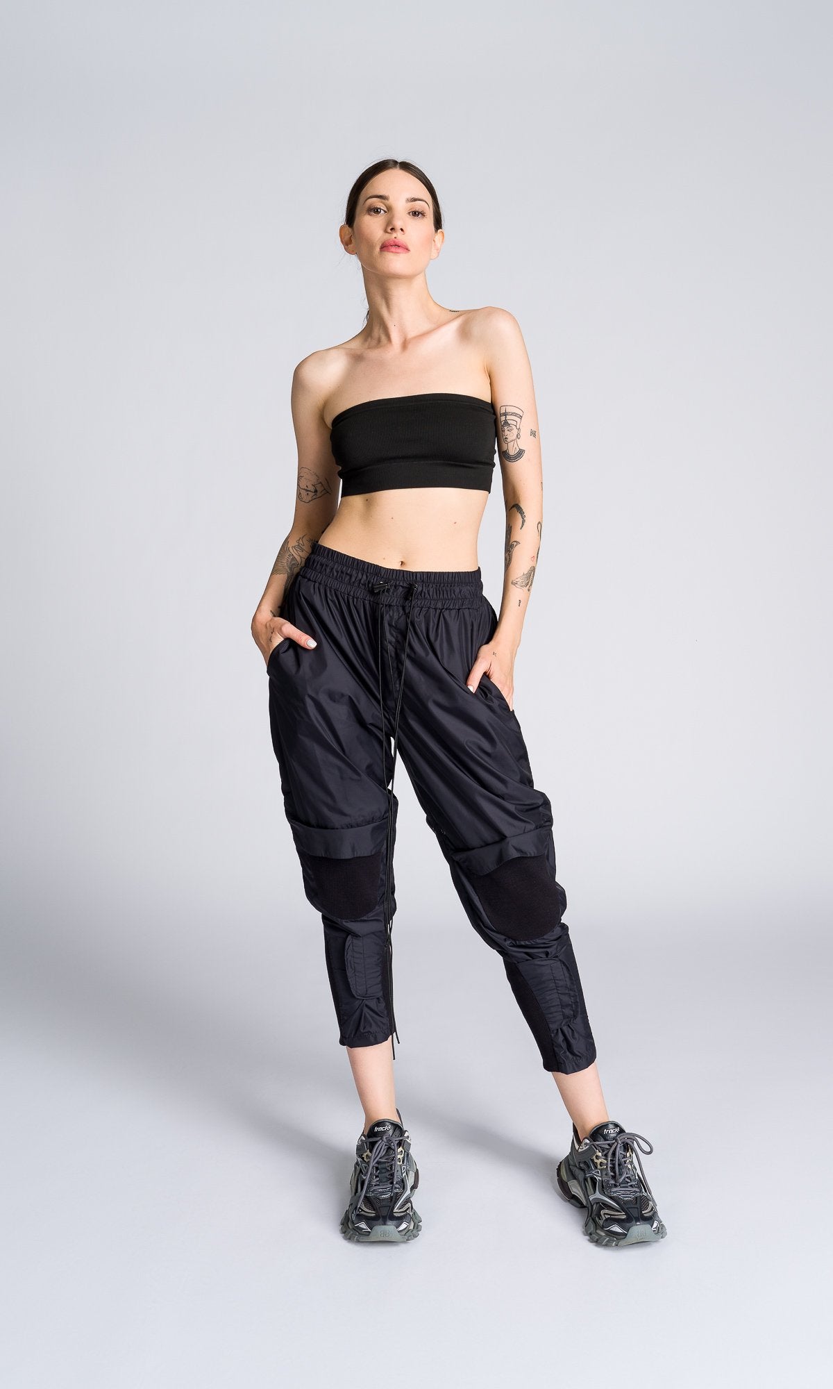 Knee Flap Track Pants - AAKASHA