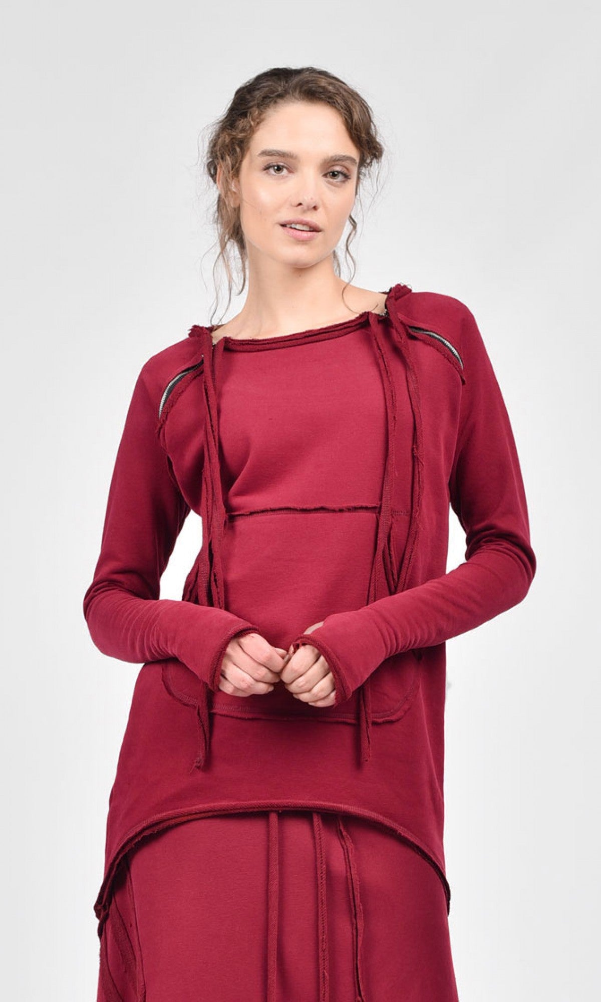 Arm Zipper Sweatshirt - AAKASHA