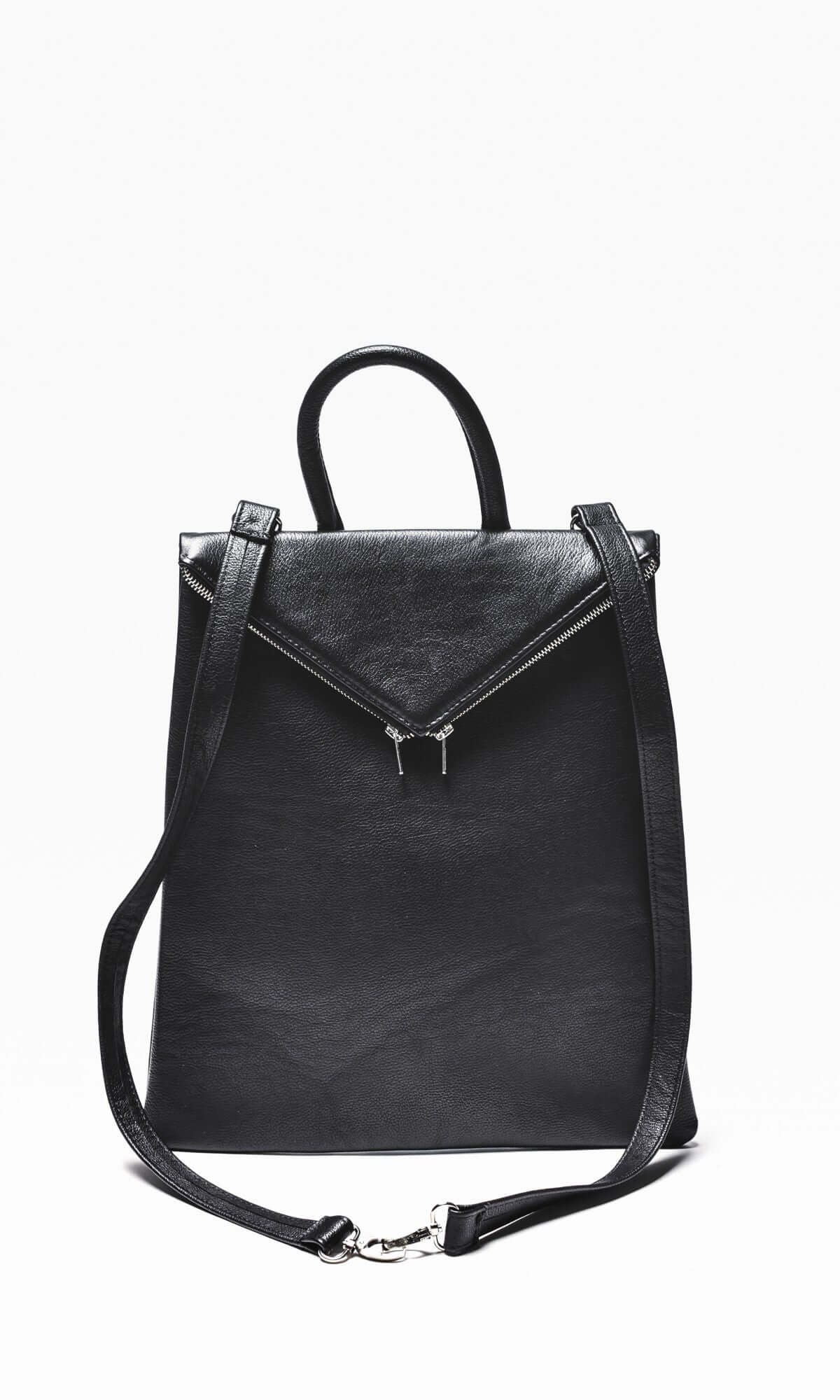 Zaino in pelle nera
