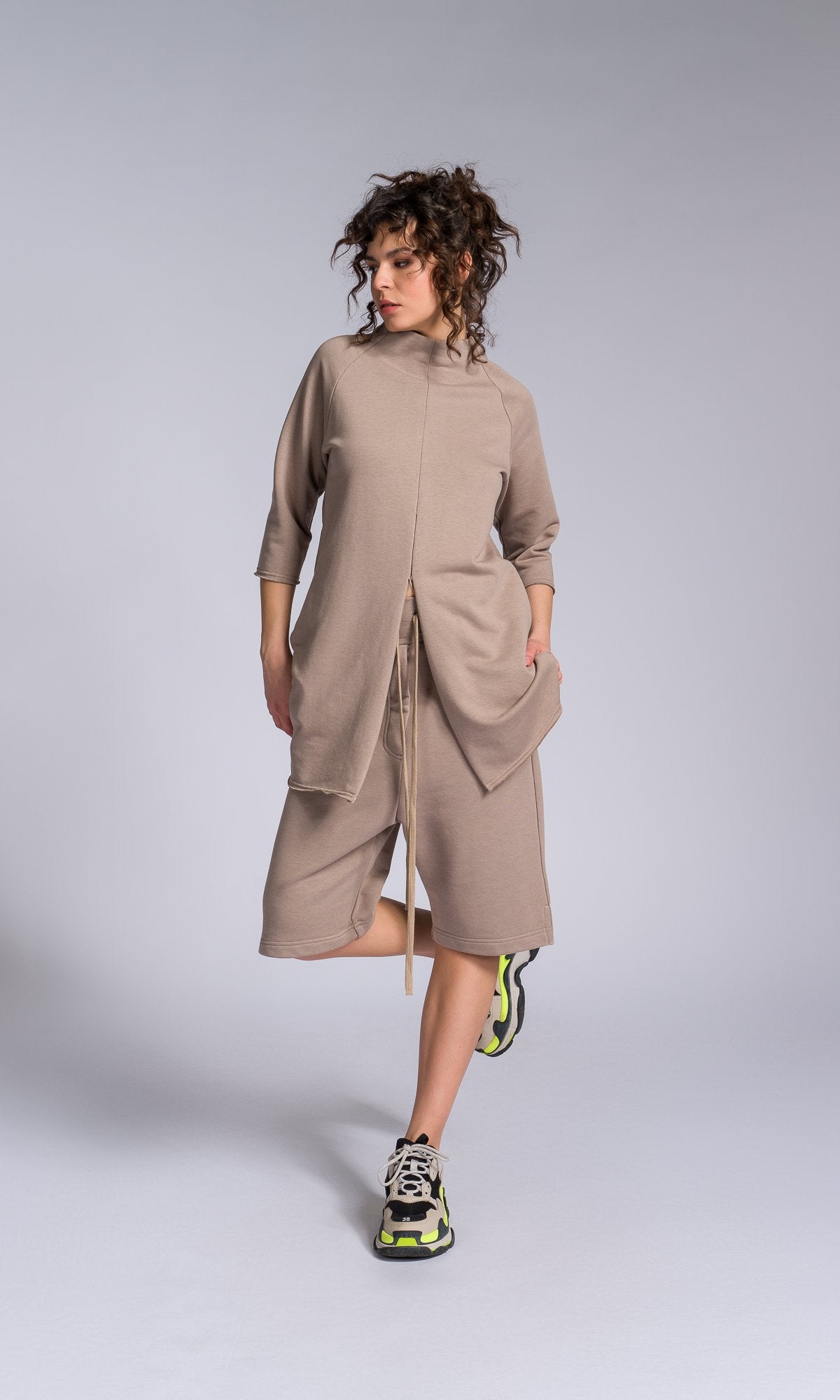 Knee Length Cotton Shorts - AAKASHA