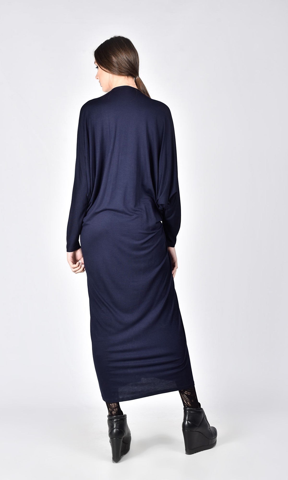 Maxi Kaftan Dress with Batwing Sleeves - AAKASHA