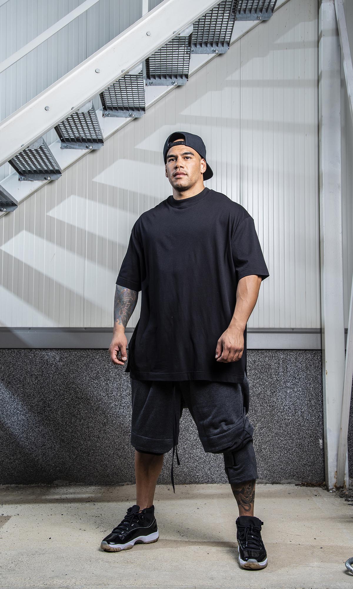 Oversized Split-Hem T-Shirt - AAKASHA