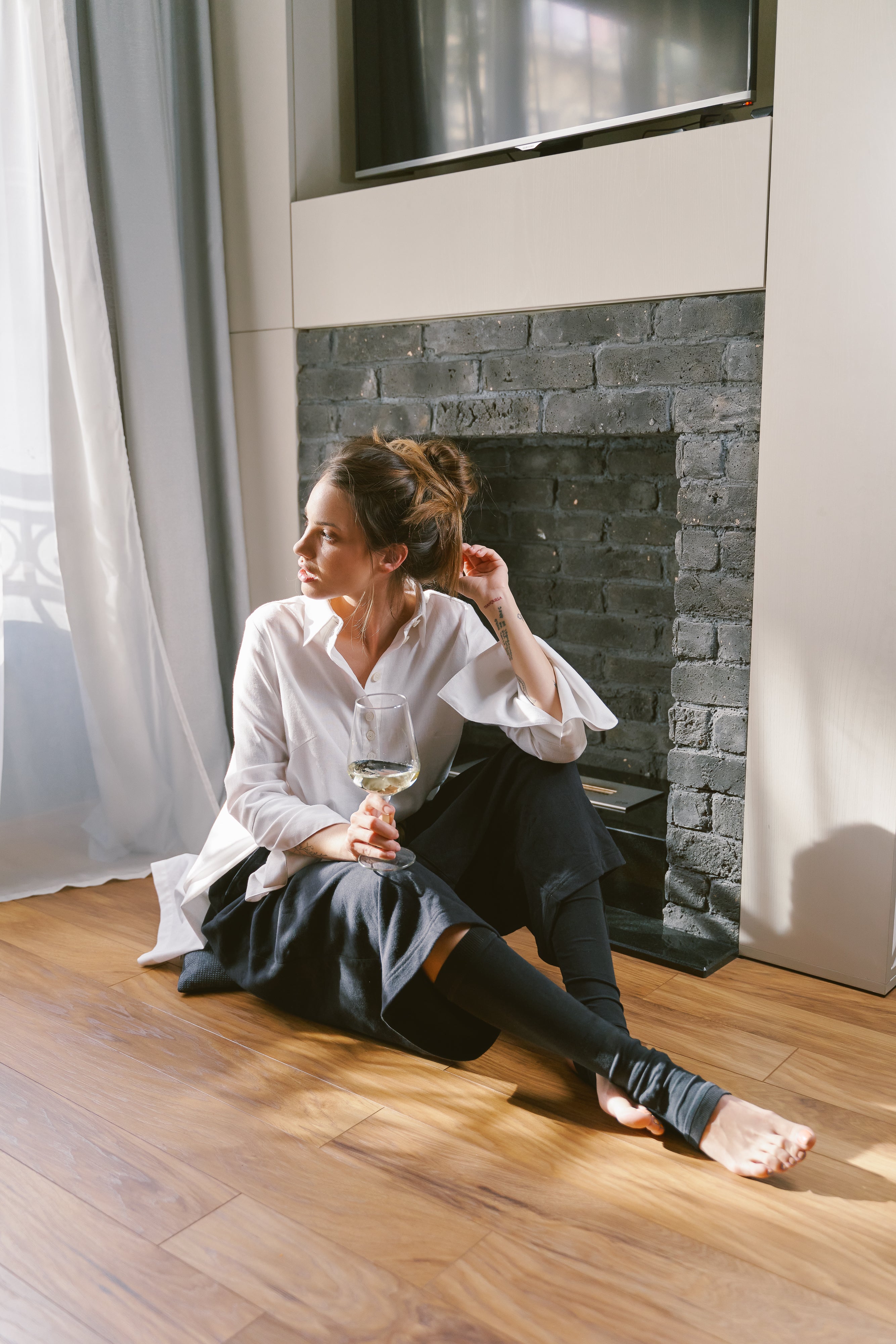 Elegant Asymmetric Linen Shirt