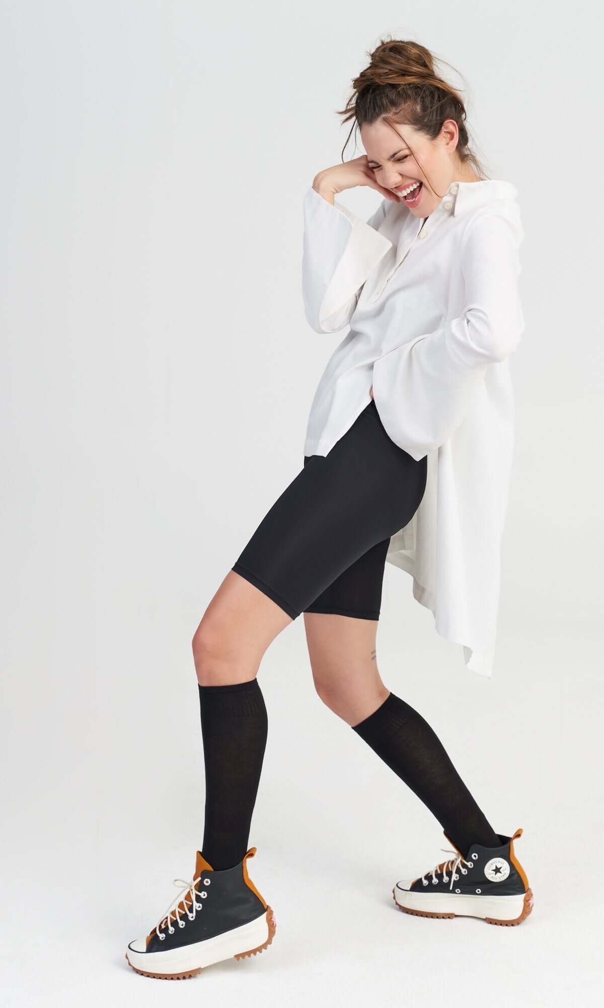 Élégante chemise asymétrique en lin