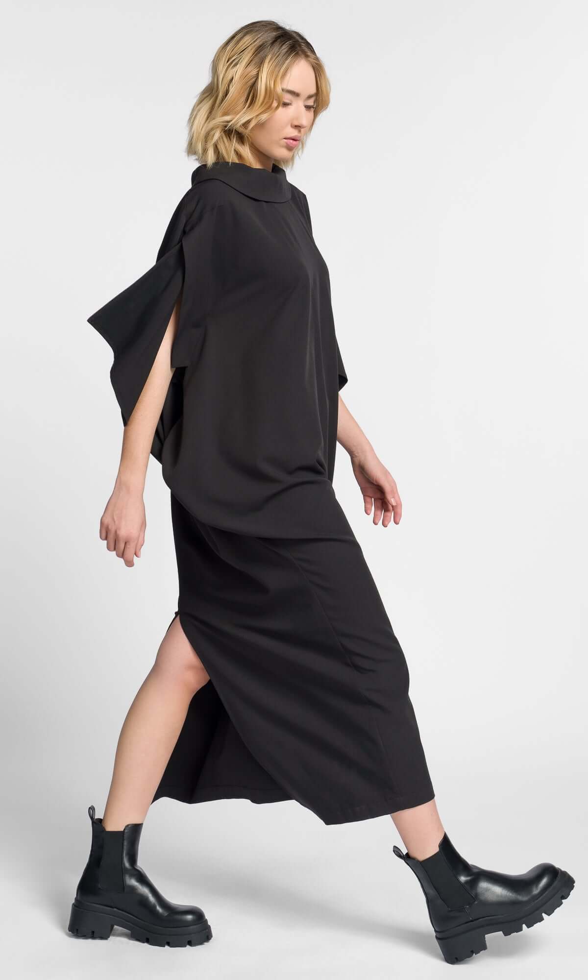 Robe longue bicolore
