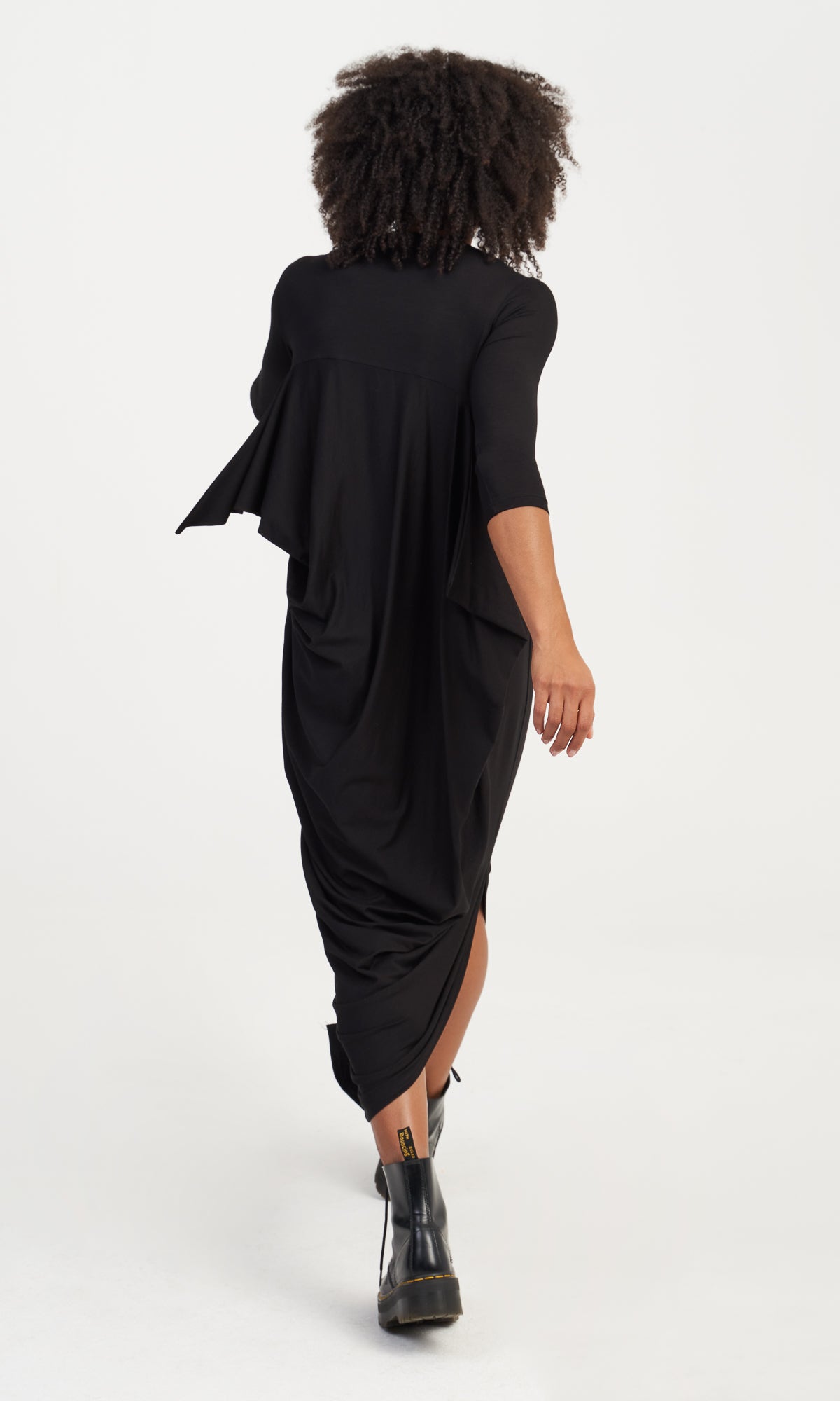 Long Asymmetric Dress with Side Slit