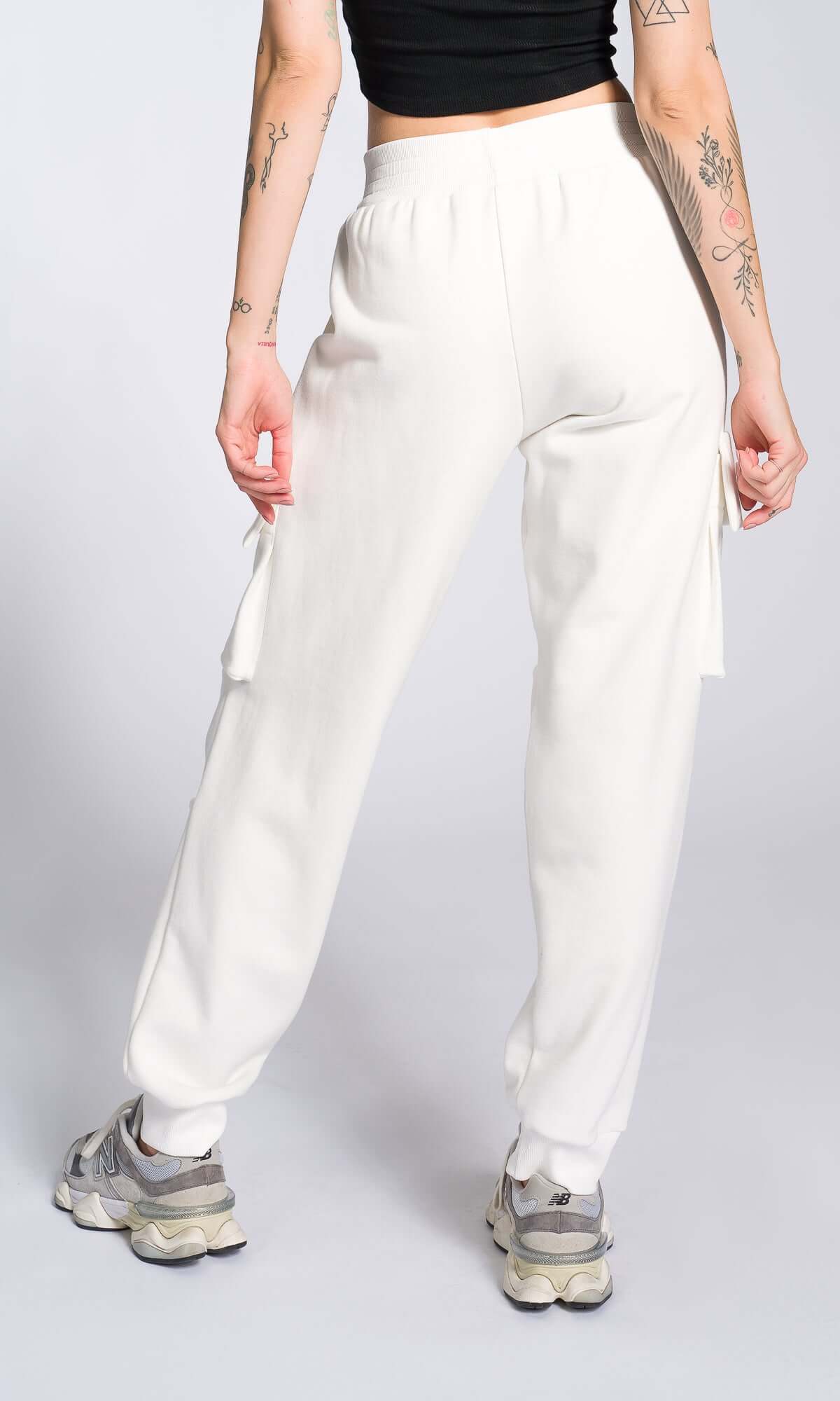 Cuffed Joggers with Gathered Seams - AAKASHA