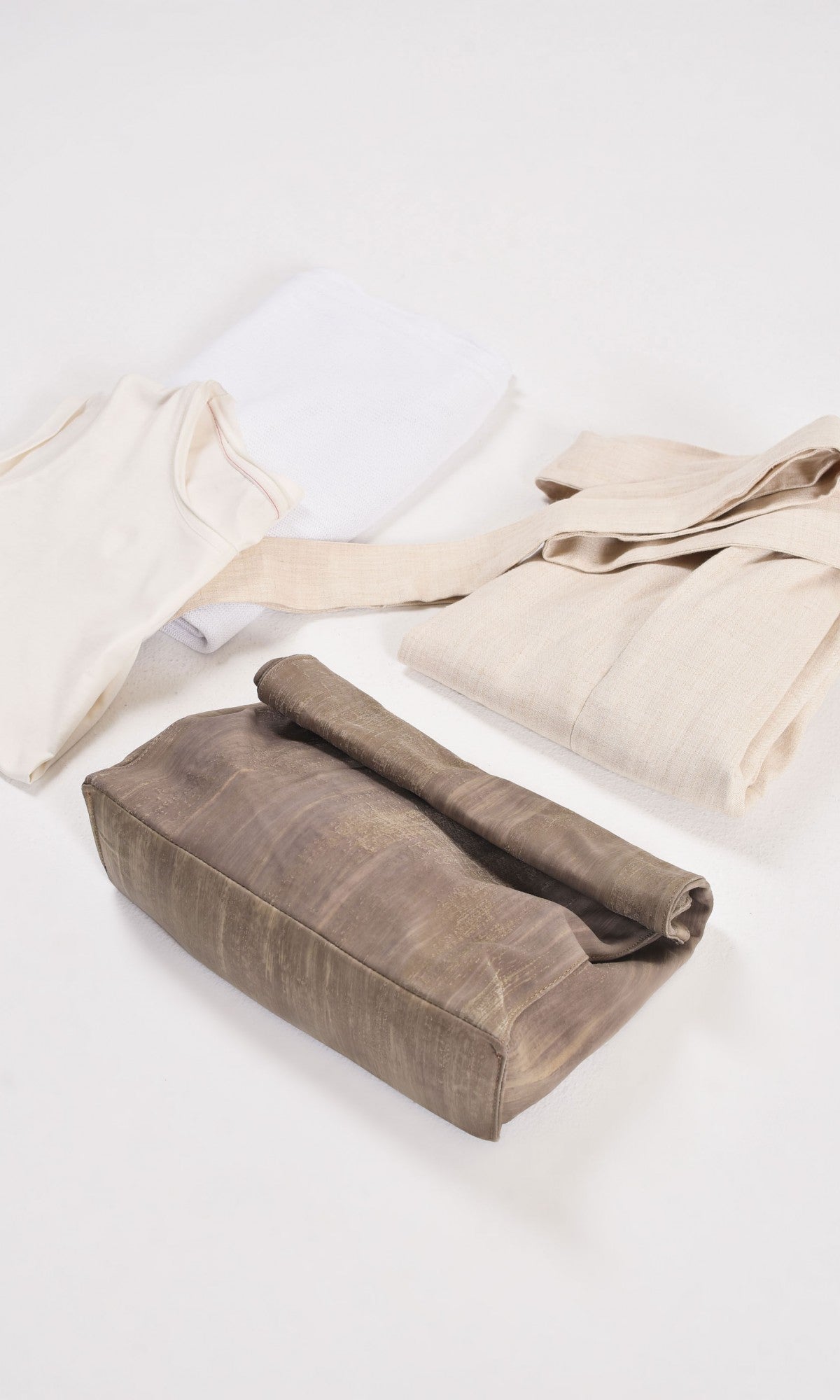 Genuine Leather Foldover Clutch - AAKASHA