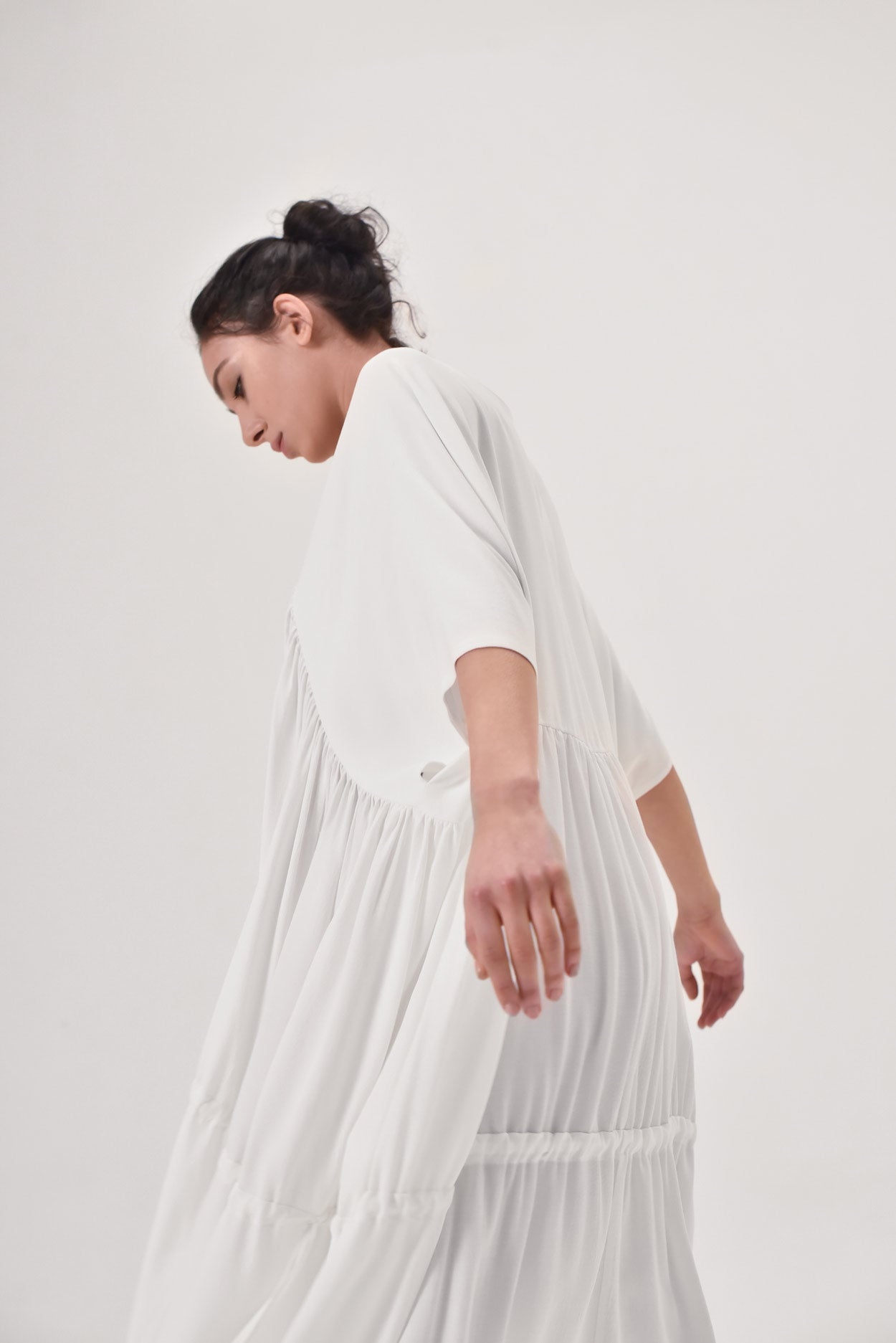 Maxi Chiffon Draped Dress
