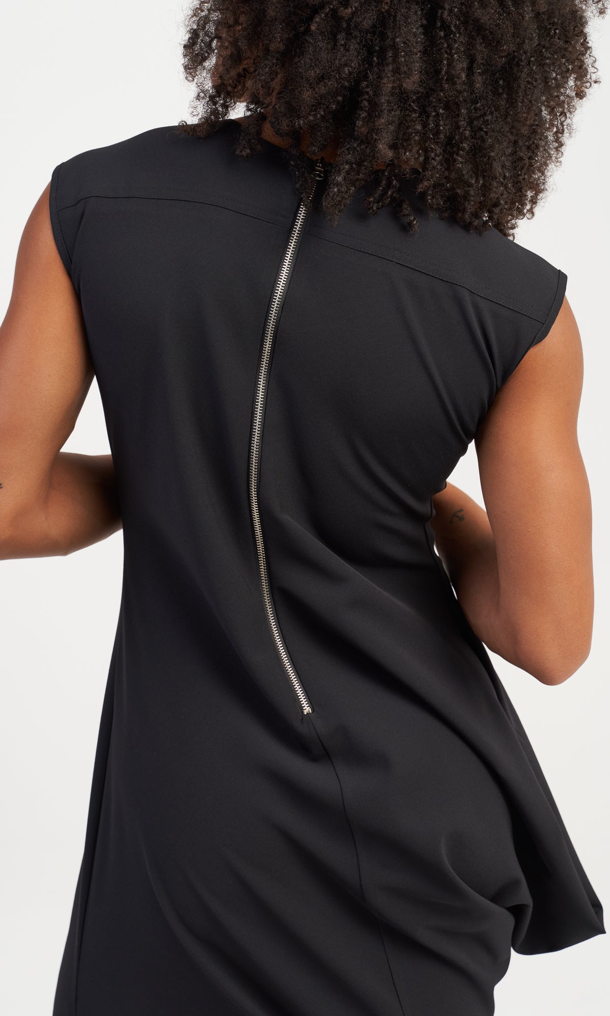 Long Asymmetric Draped Dress - AAKASHA