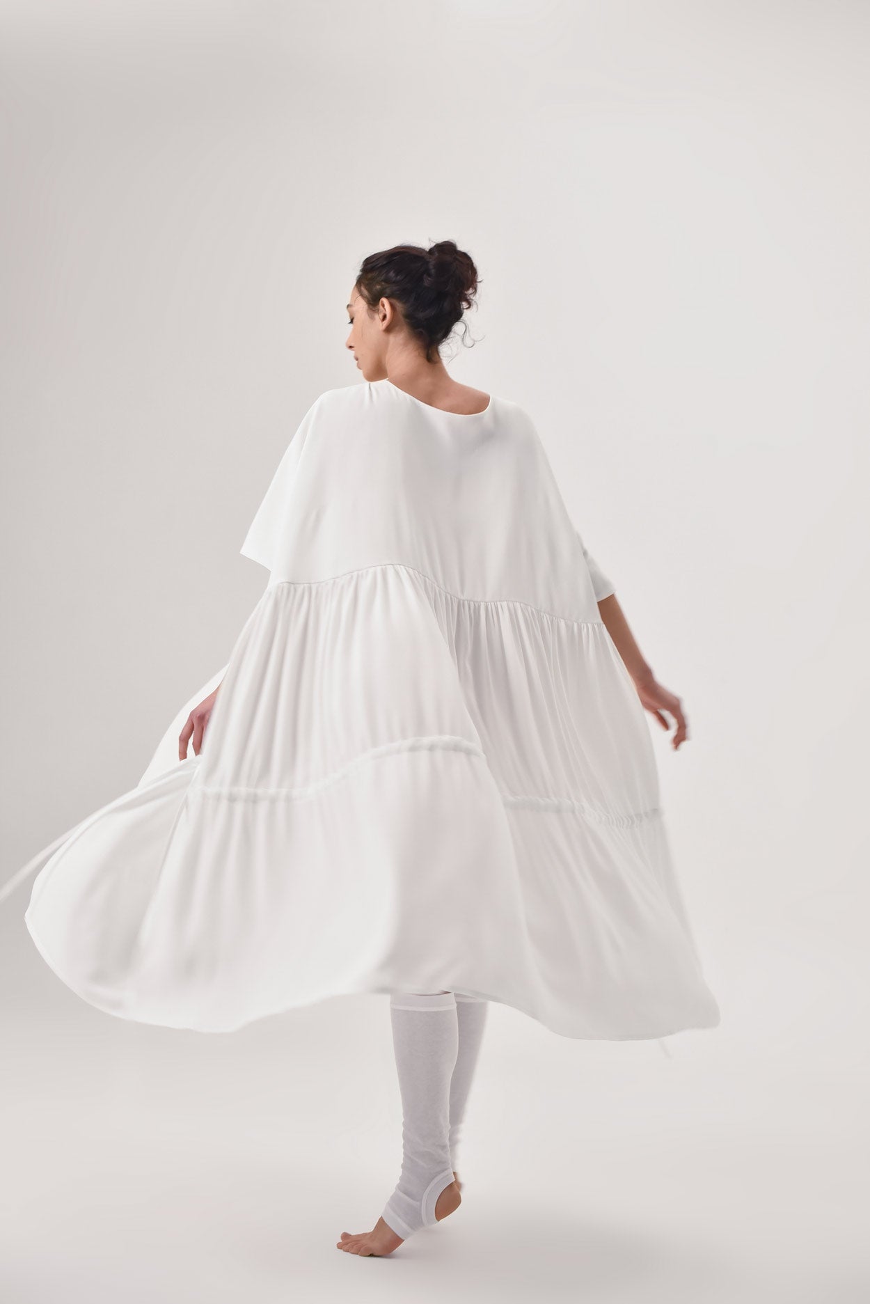 Maxi Chiffon Draped Dress