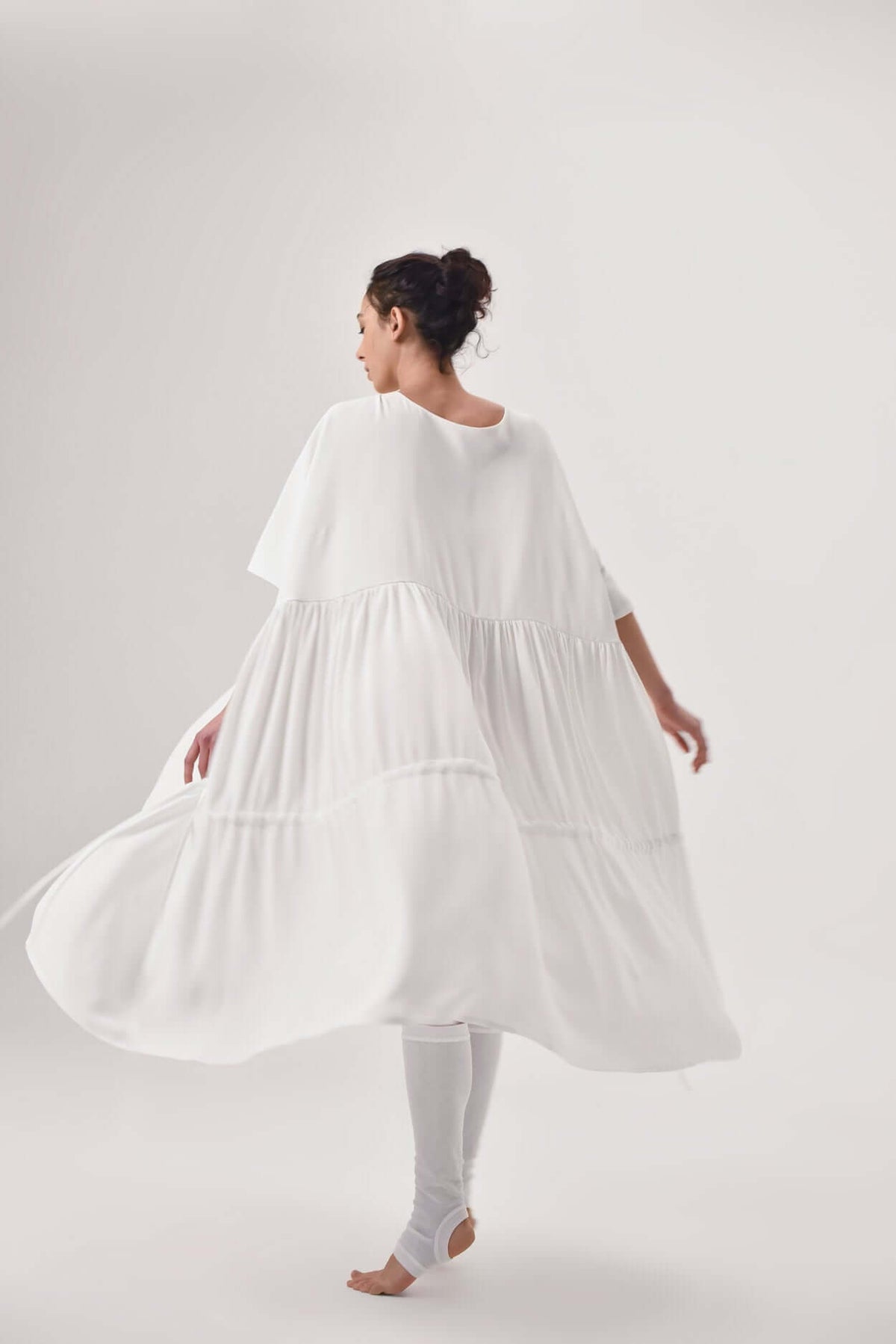 Maxi Chiffon Draped Dress