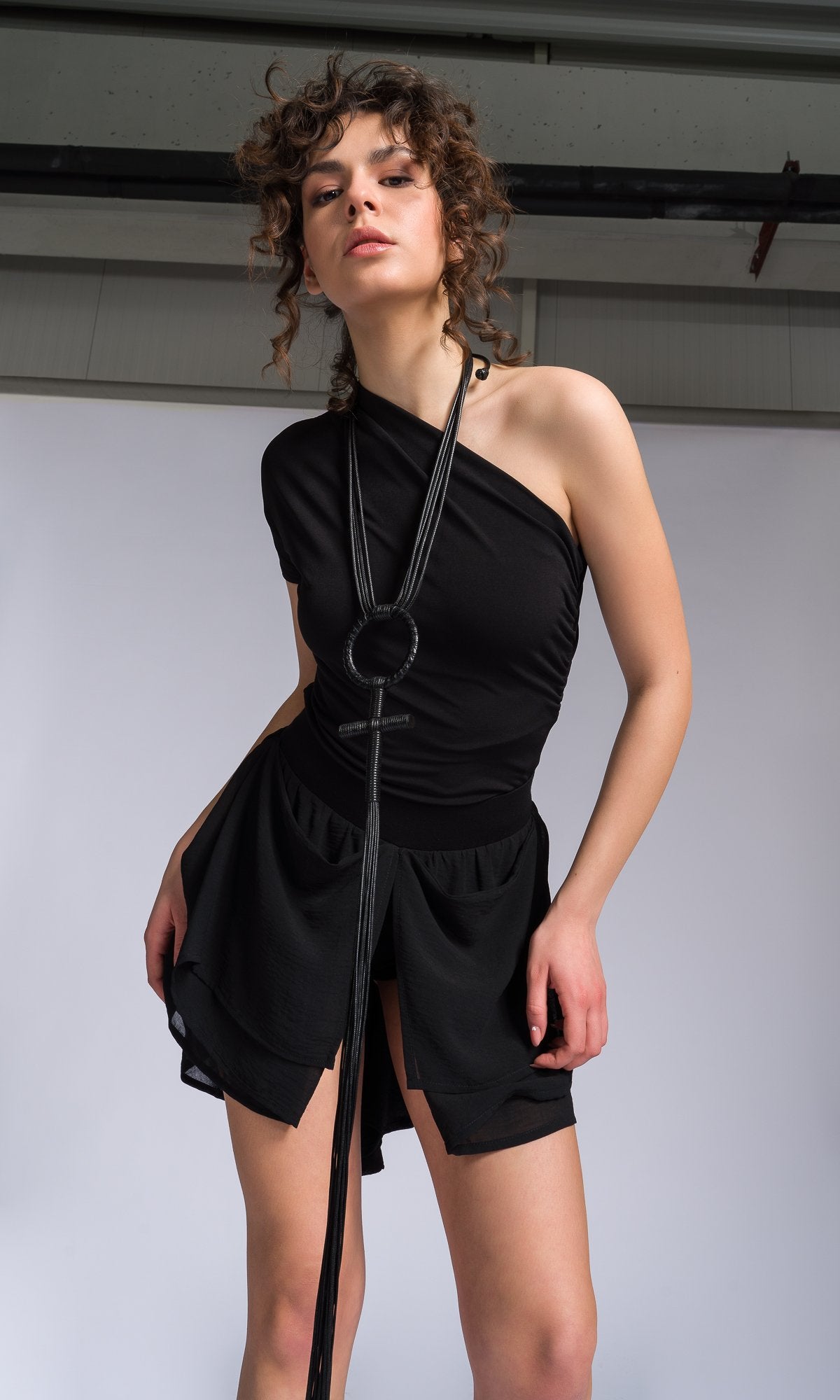 Leather Cross Pendant Necklace - AAKASHA