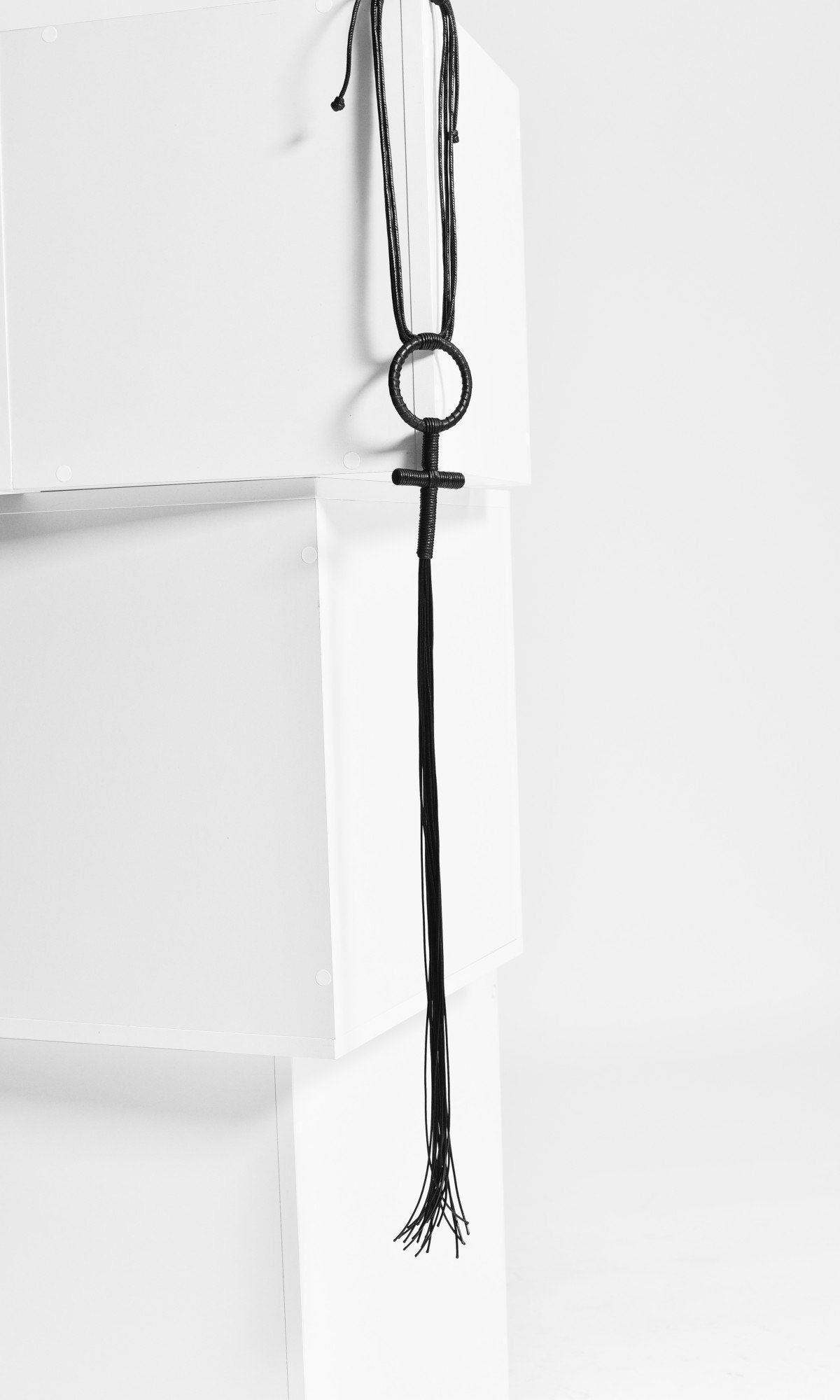 Leather Cross Pendant Necklace - AAKASHA