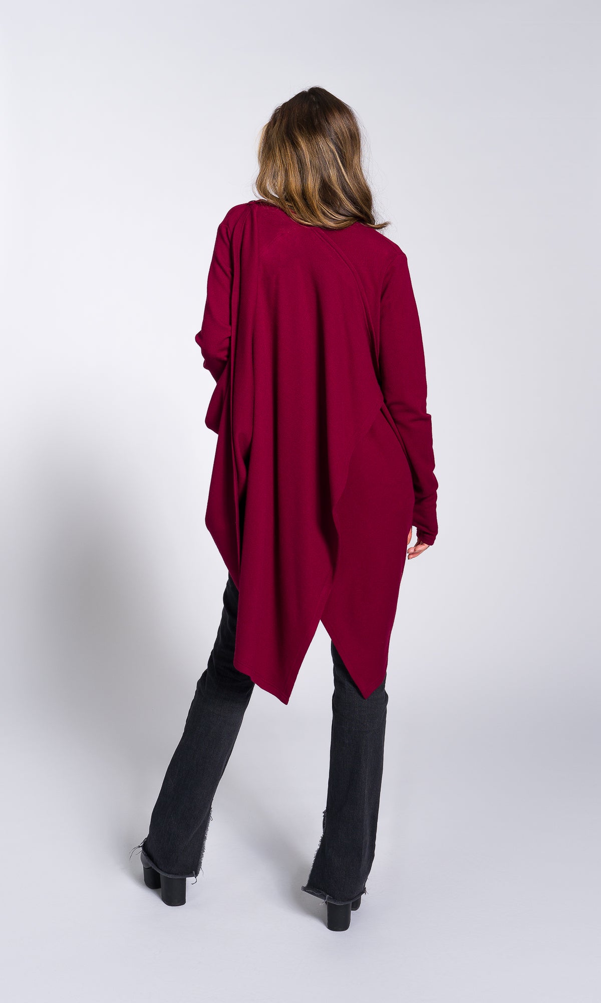 Multi-Way Knit Poncho Cardigan - AAKASHA