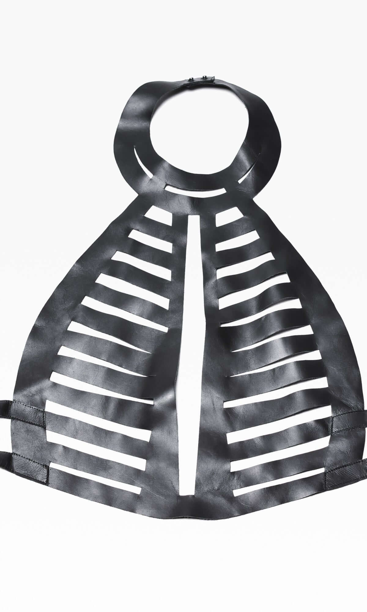 Harnais de poitrine en cuir noir