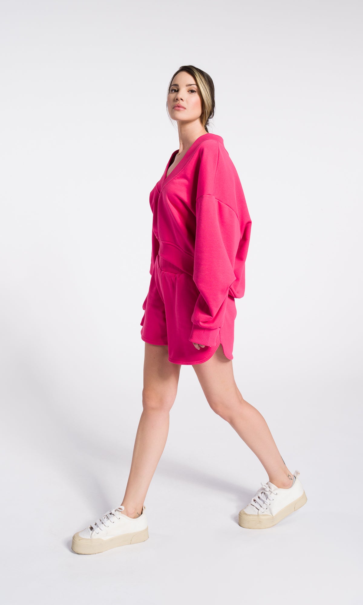 Pantaloncini in cotone con tasche