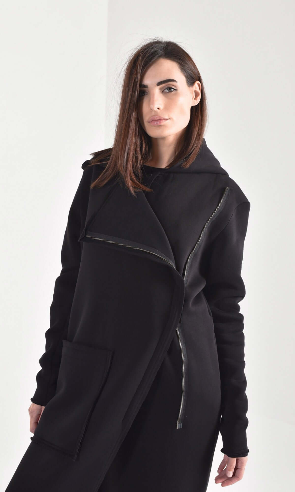 Cappotto con cappuccio in pile di cotone