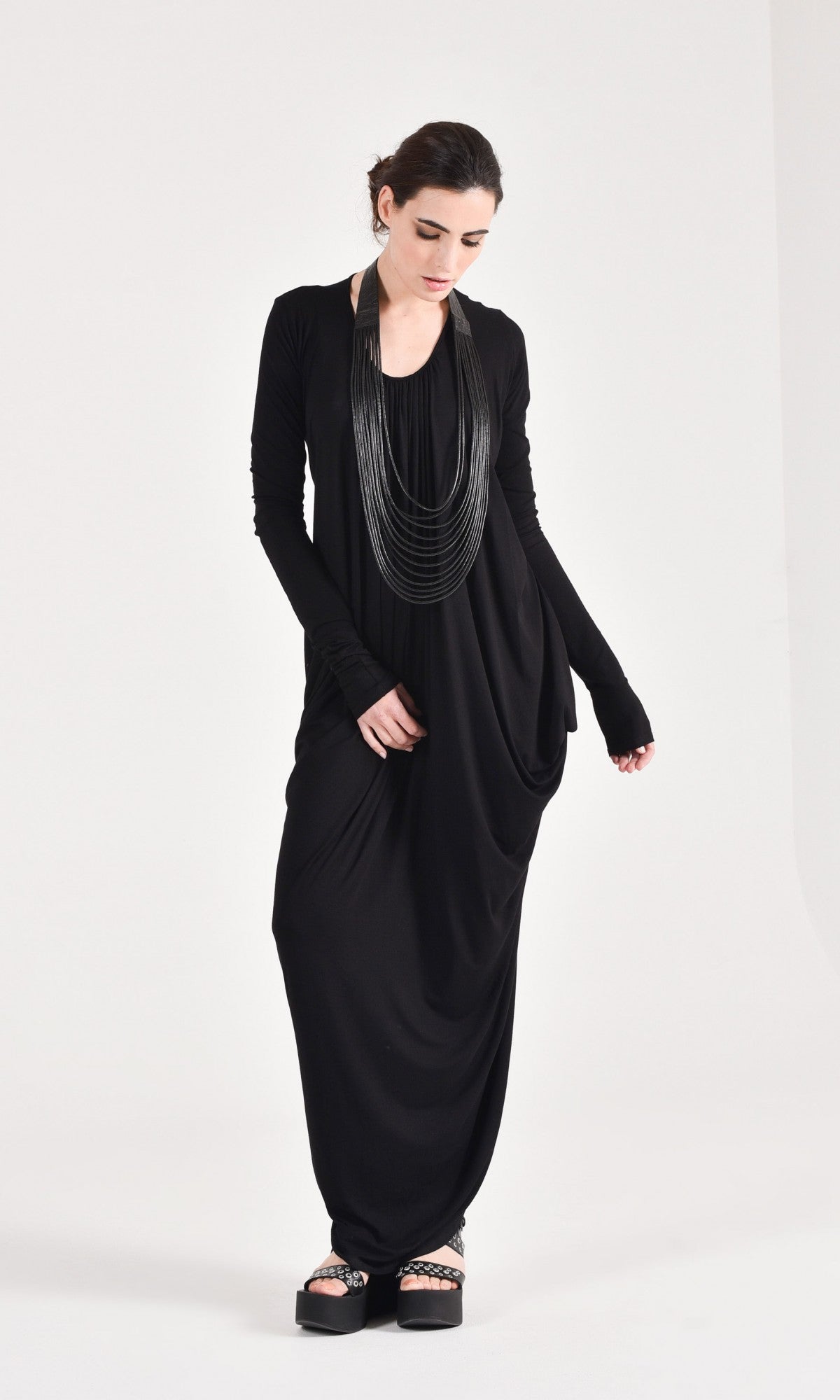 Asymmetric Loose Kaftan Dress - AAKASHA