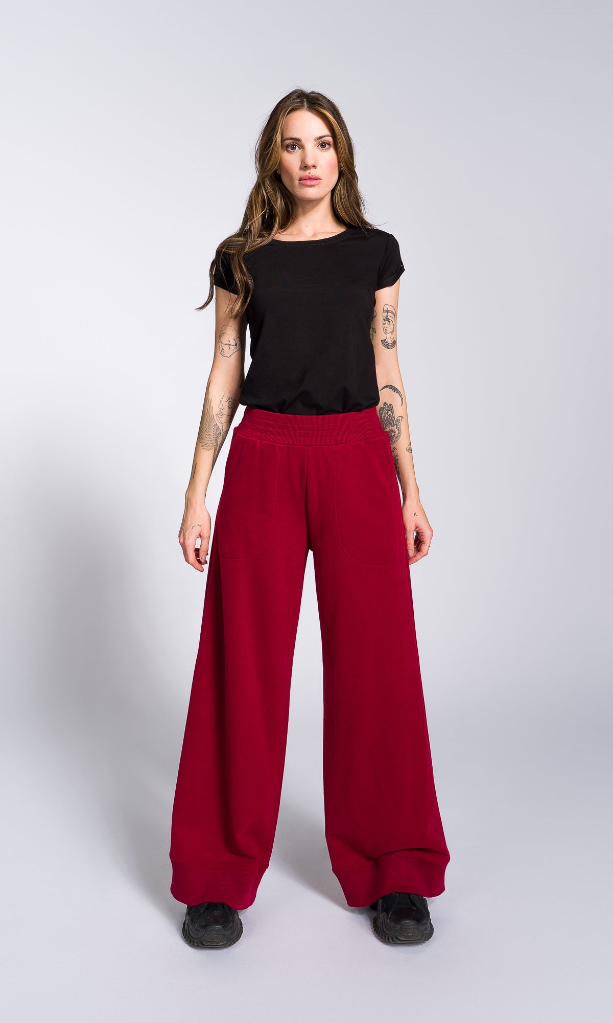 Soft Cotton Wide Leg Pants - AAKASHA