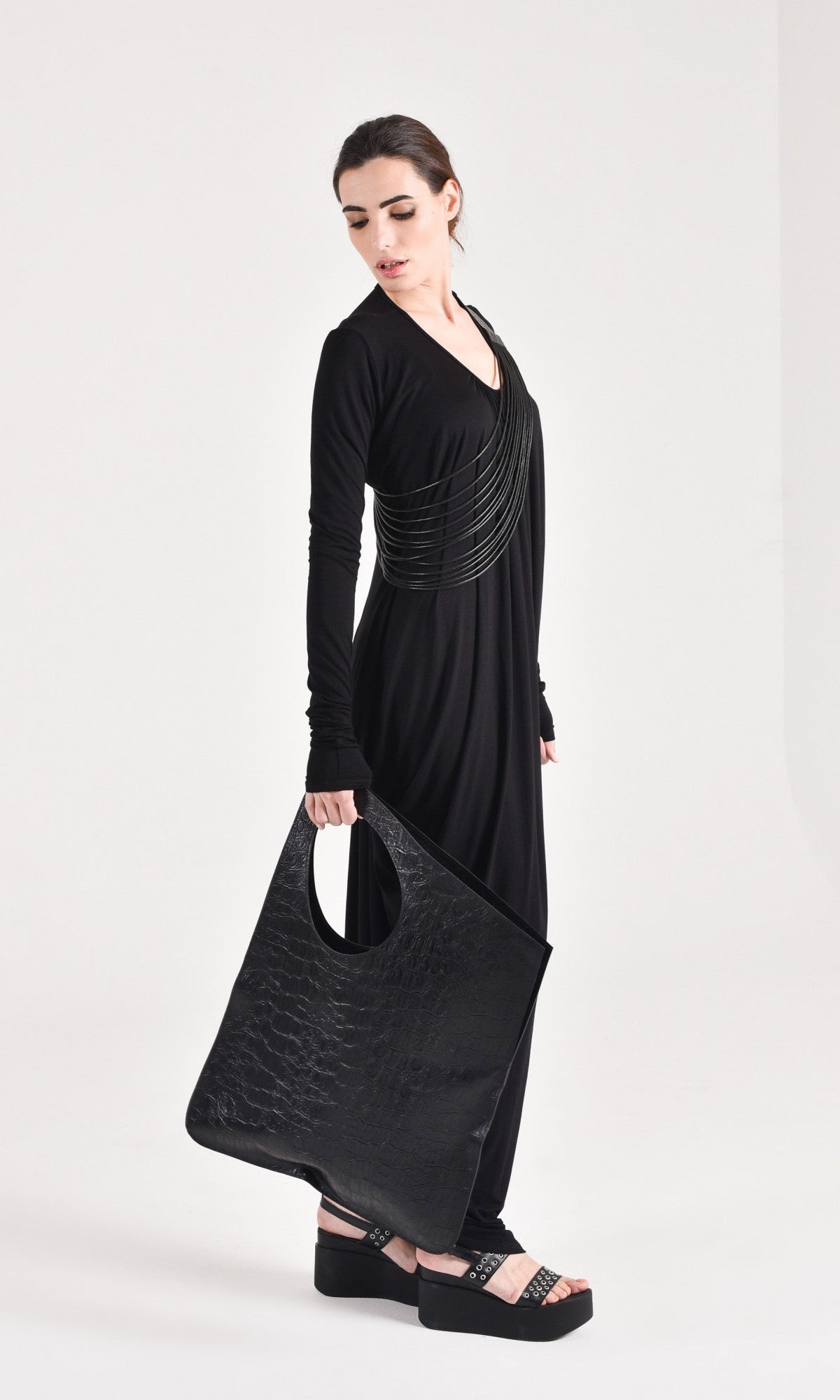Asymmetric Loose Kaftan Dress - AAKASHA