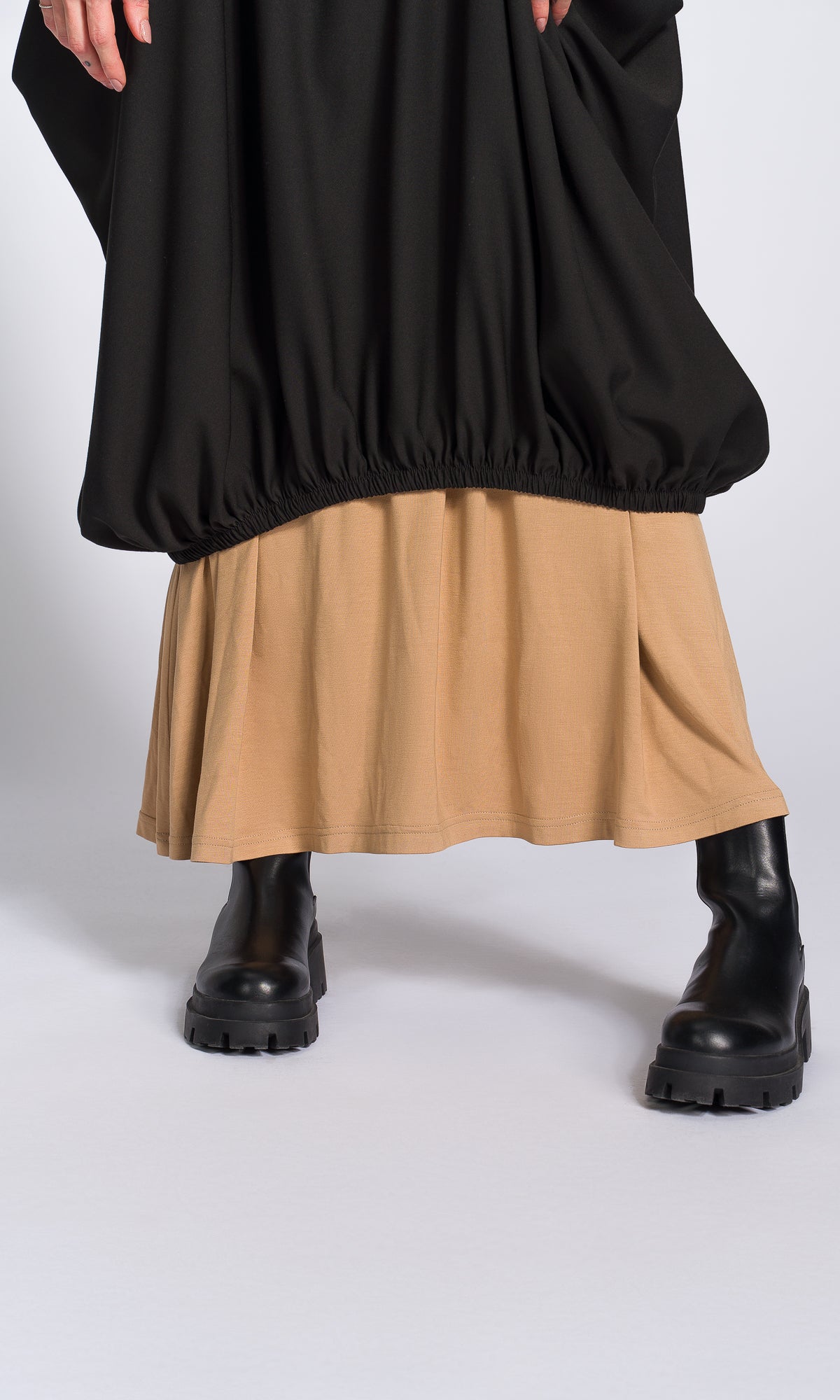 Balloon Apron Tunic Dress - AAKASHA