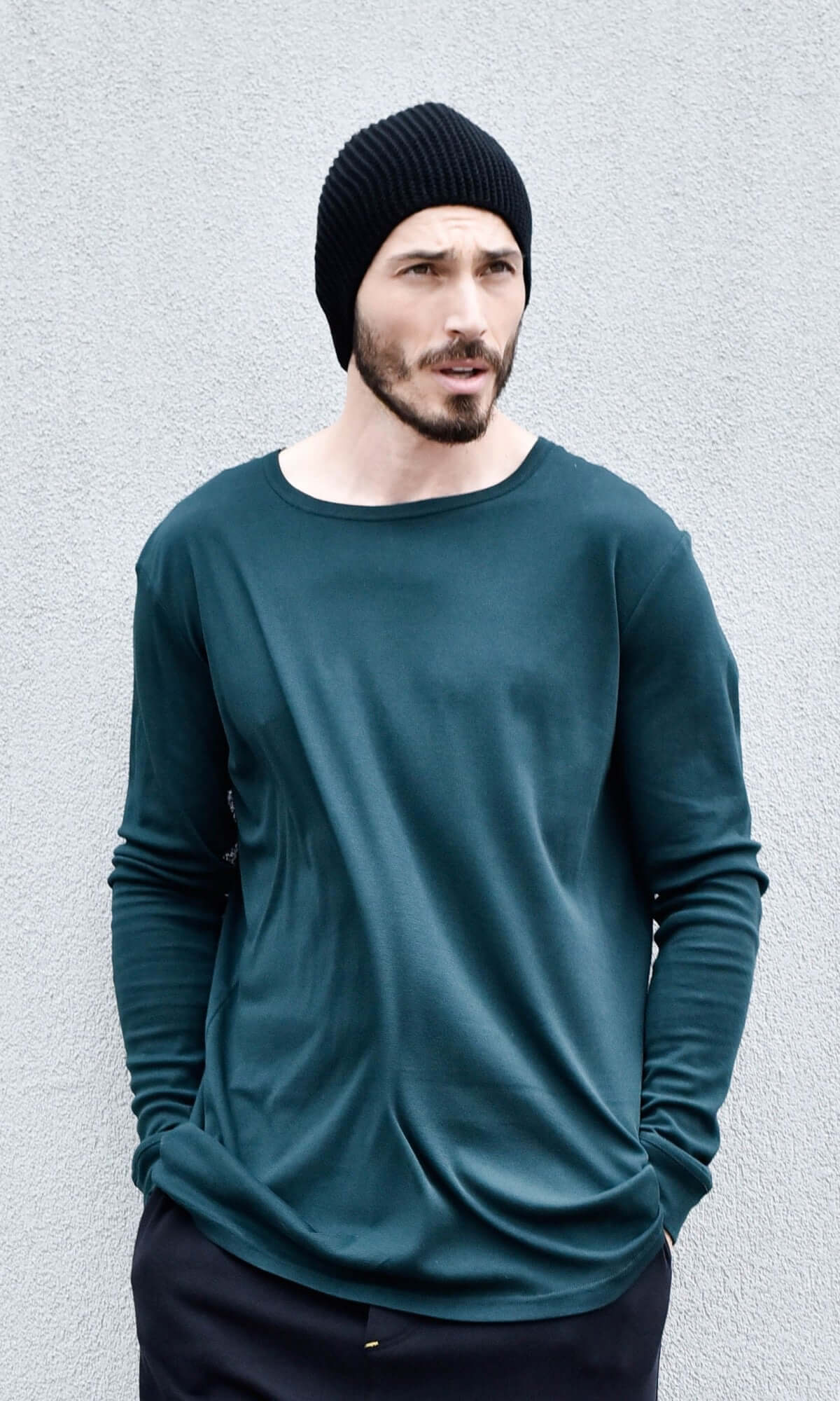 Bonnet ample en maille chaude