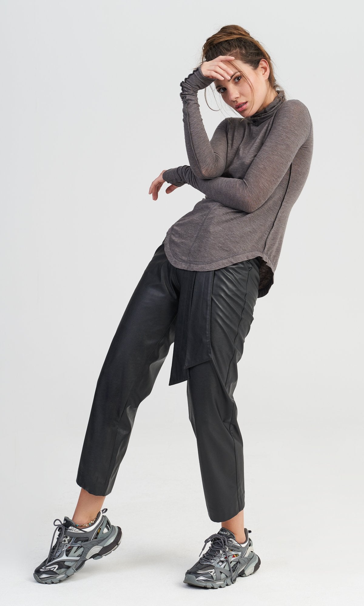 Outside Seam Turtleneck Top - AAKASHA