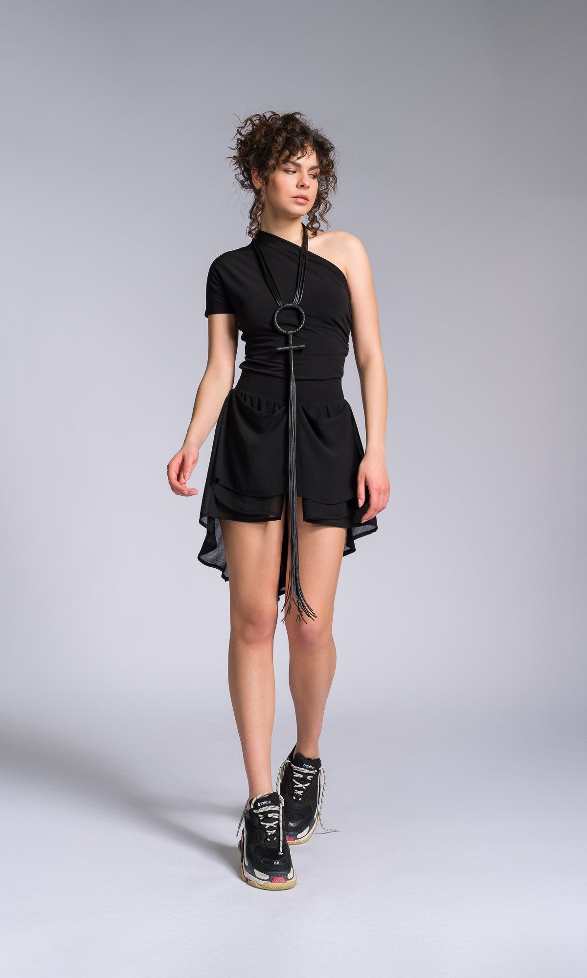 Leather Cross Pendant Necklace - AAKASHA