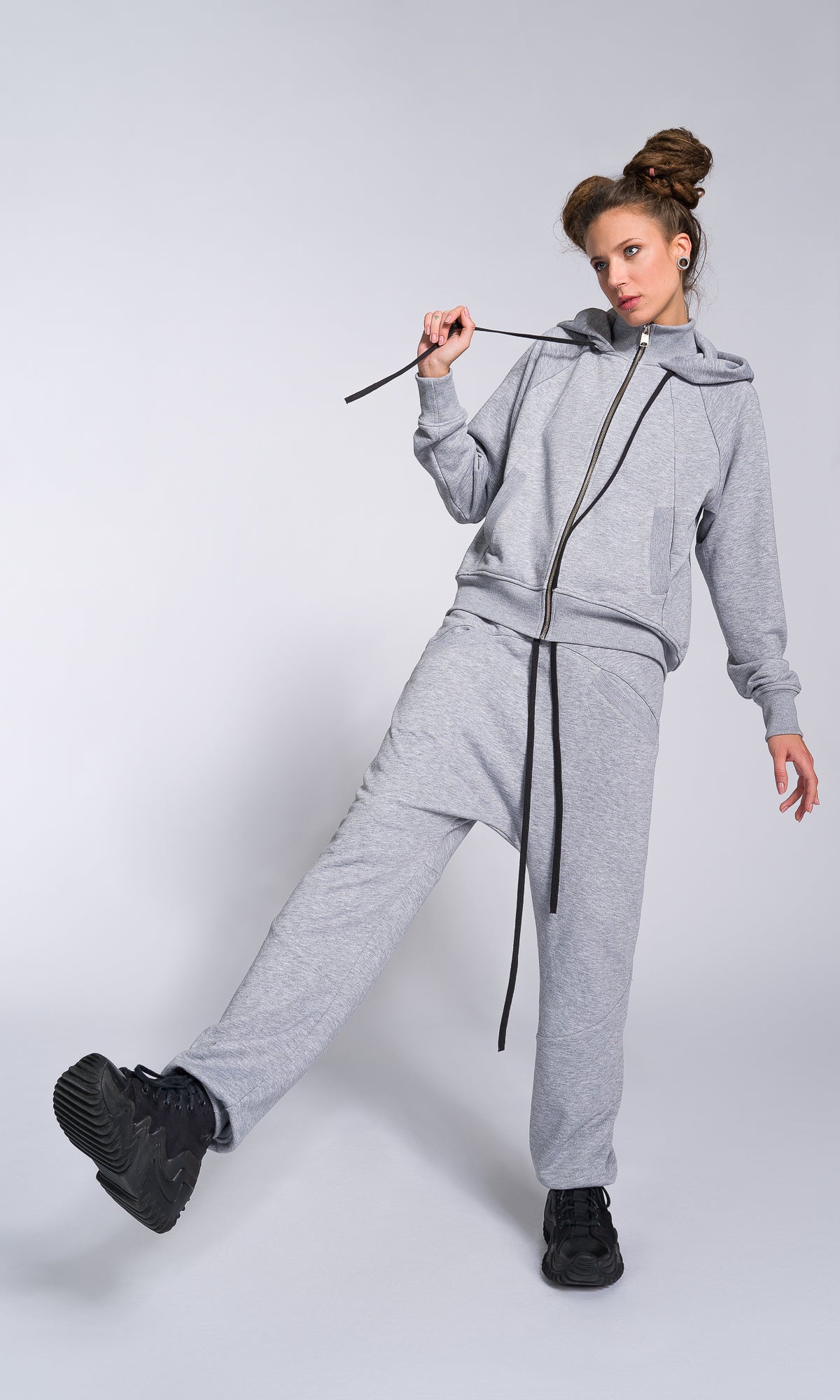 Zip-up Hooded Sweatshirt - AAKASHA