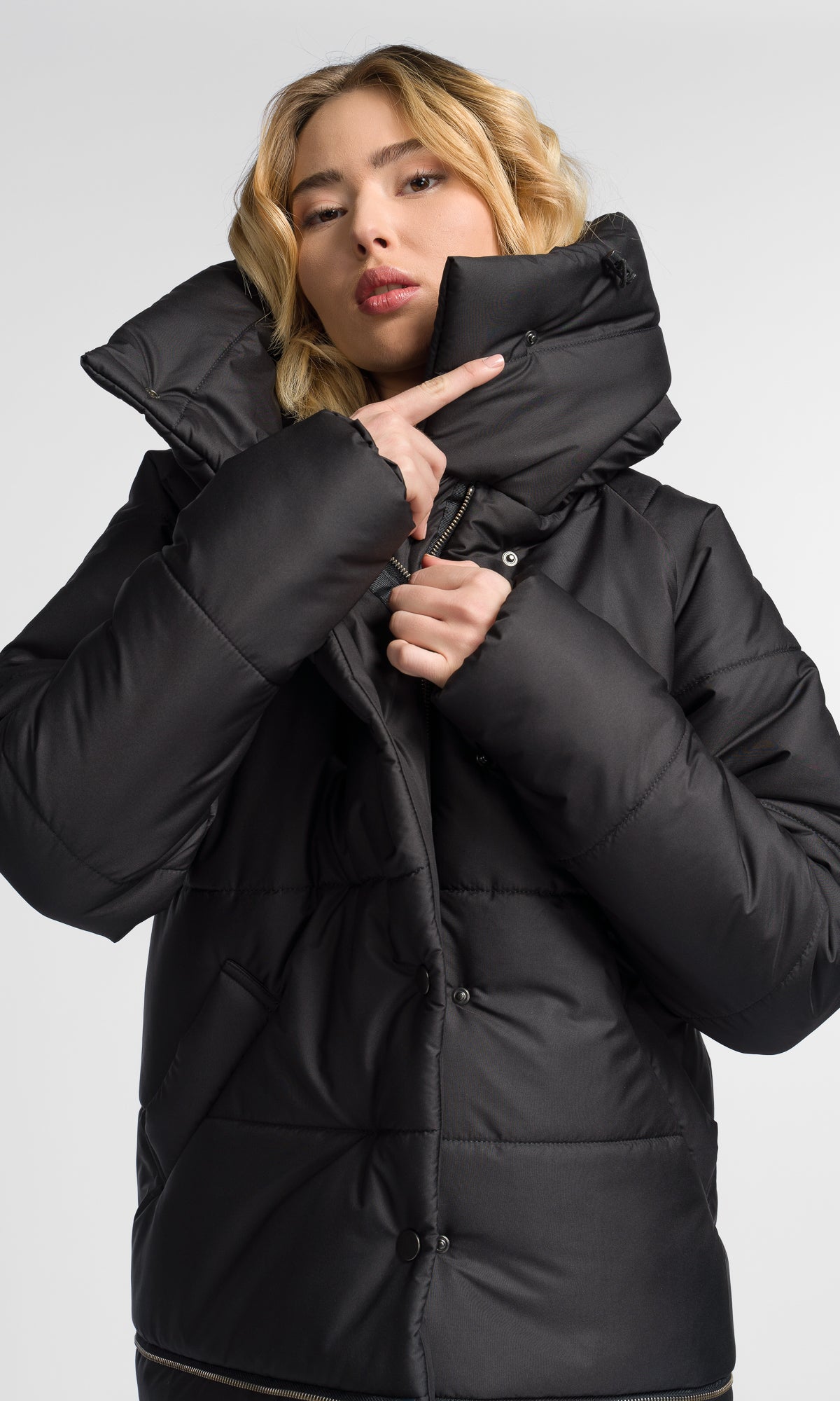 Detachable Straight Quilted Jacket