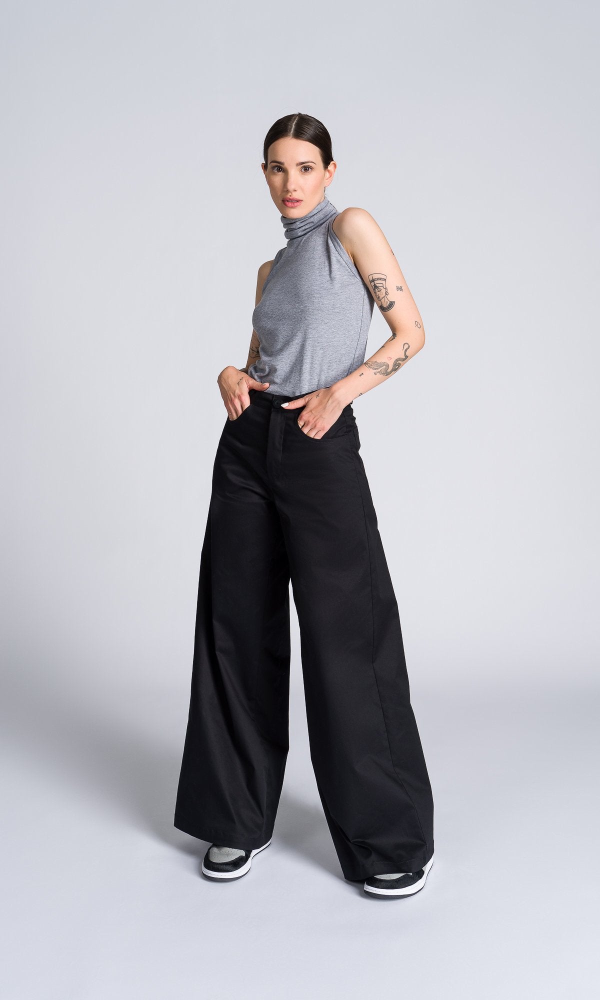 Straight Wide Leg Pants - AAKASHA