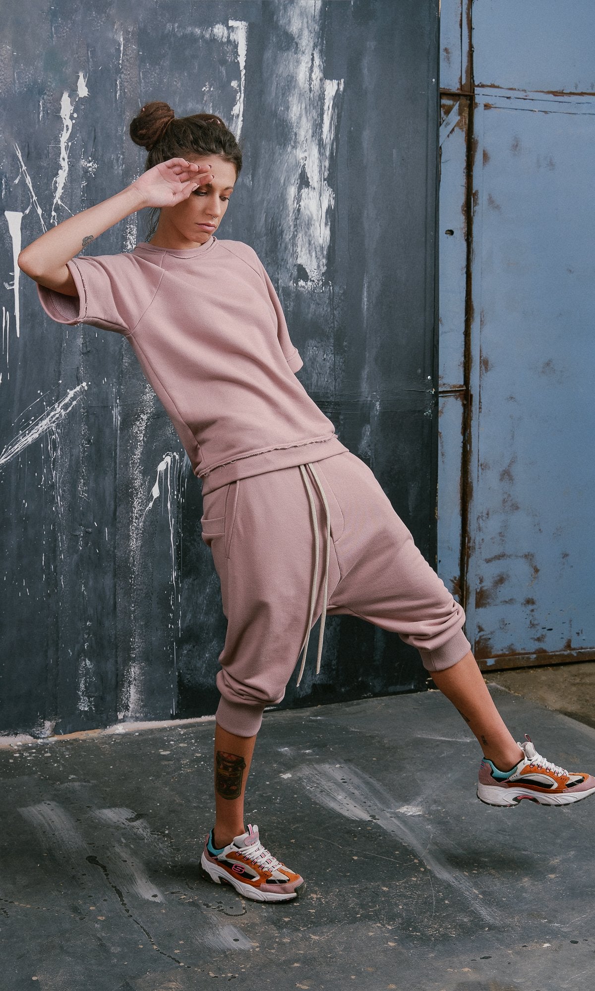 Knee Length Cotton Joggers - AAKASHA