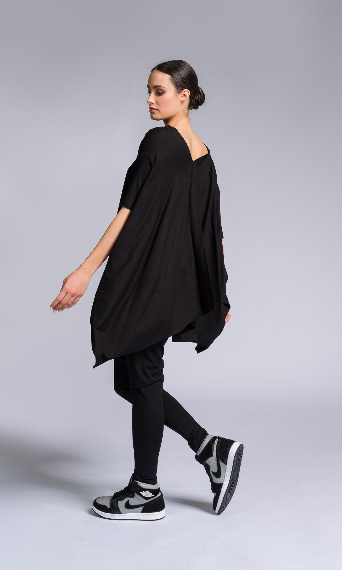 Open Back Blouse with Asymmetric Closure - AAKASHA