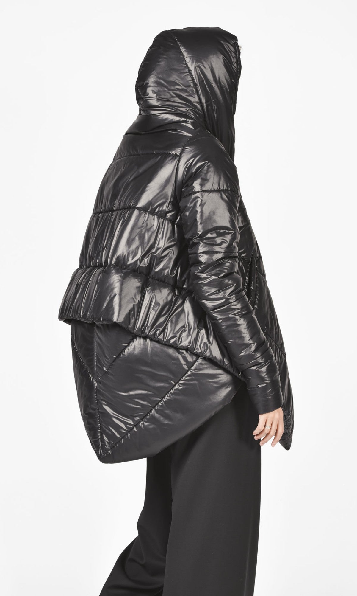 Asymmetric Layered Back Jacket - AAKASHA