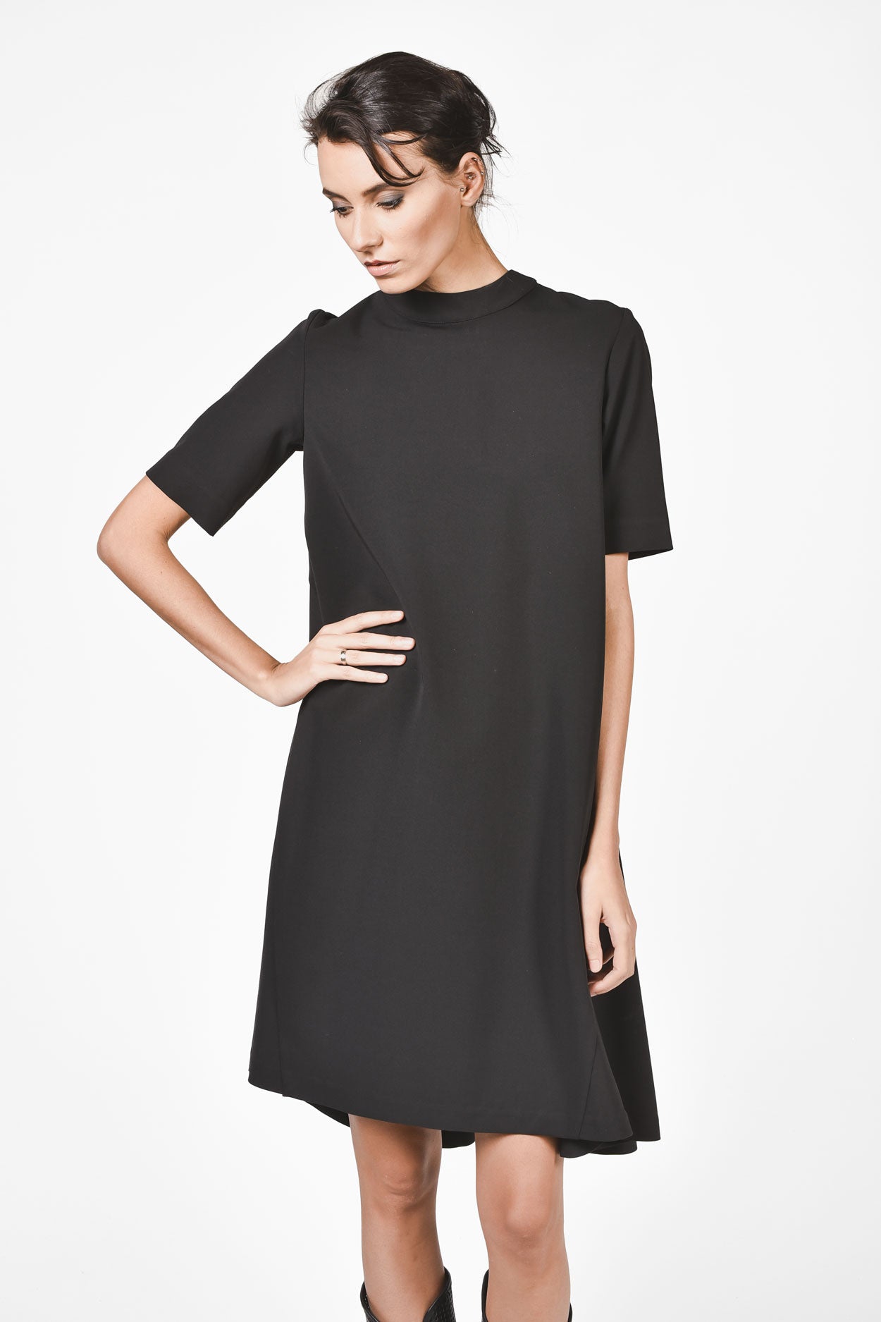 Short Sleeve Mini Dress - AAKASHA