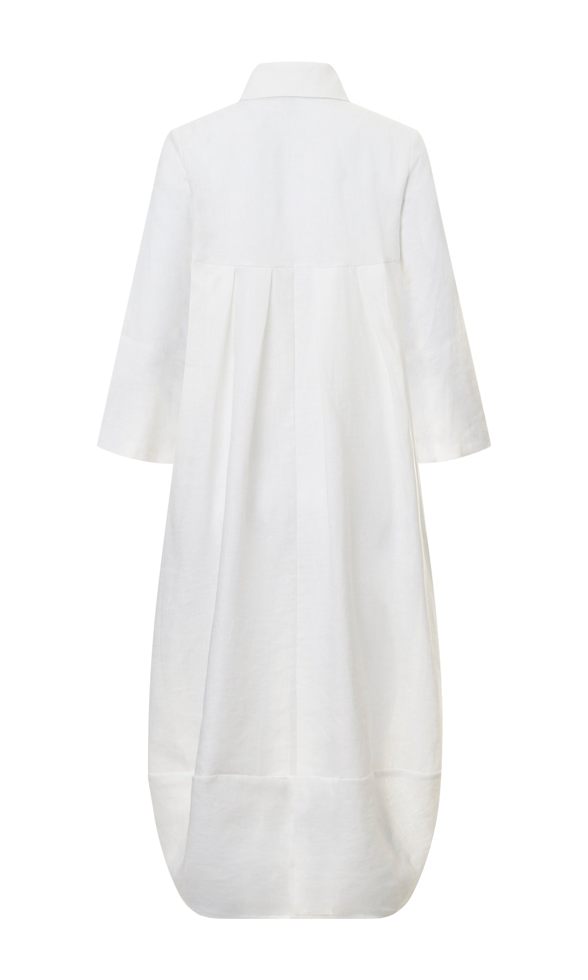 Cocoon Linen Shirt Dress - AAKASHA