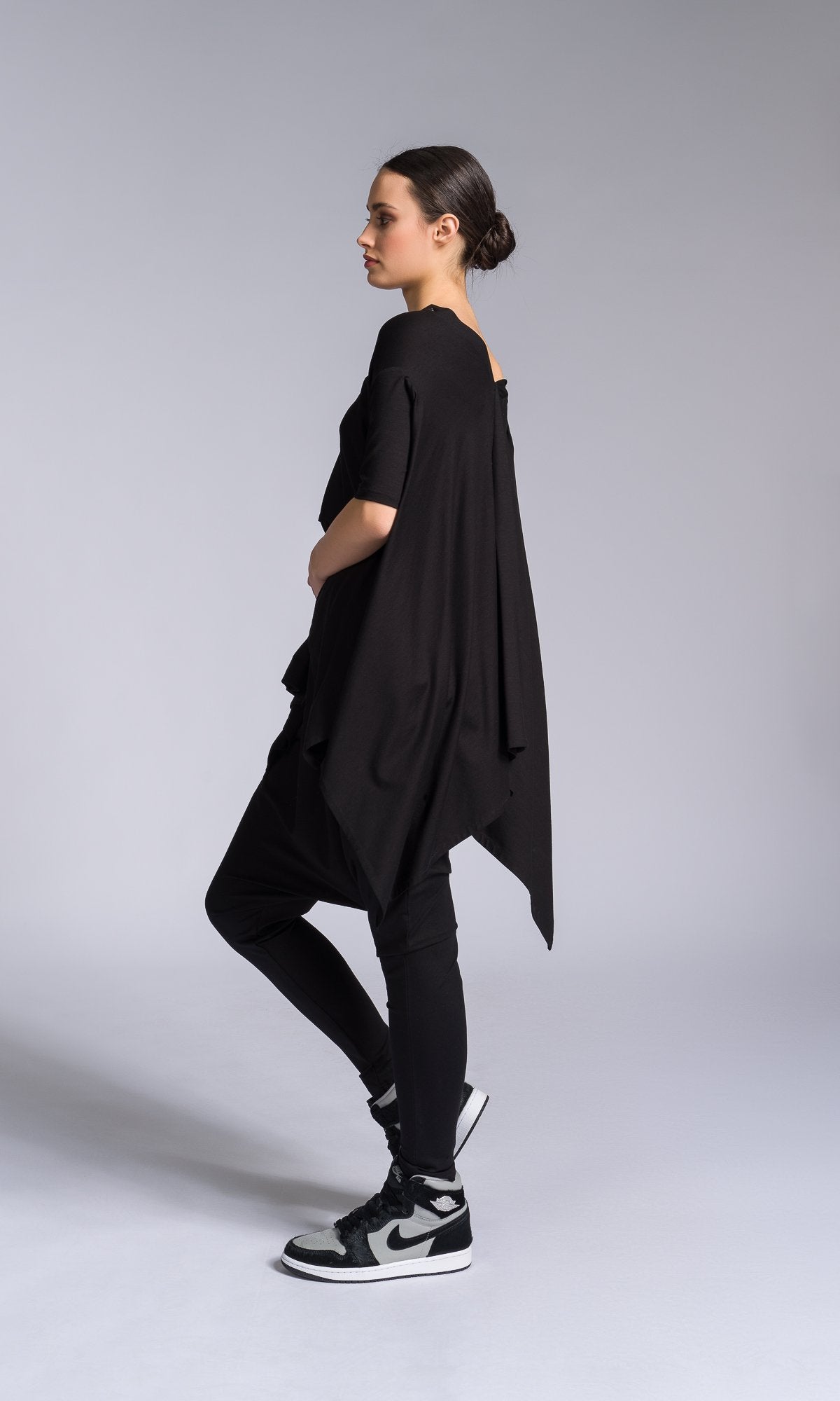 Open Back Blouse with Asymmetric Closure - AAKASHA