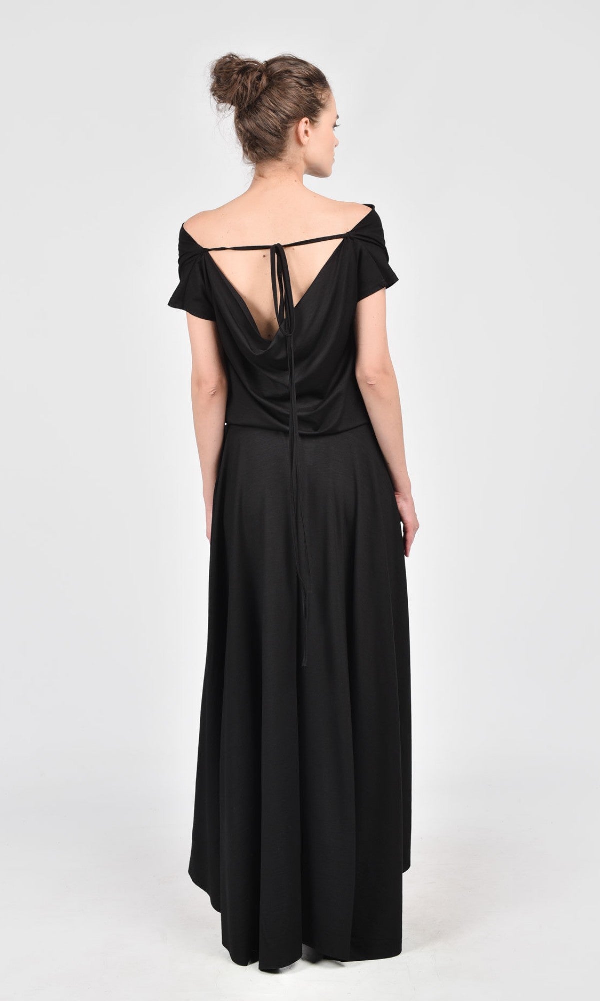 High Low Maxi Jersey Dress - AAKASHA