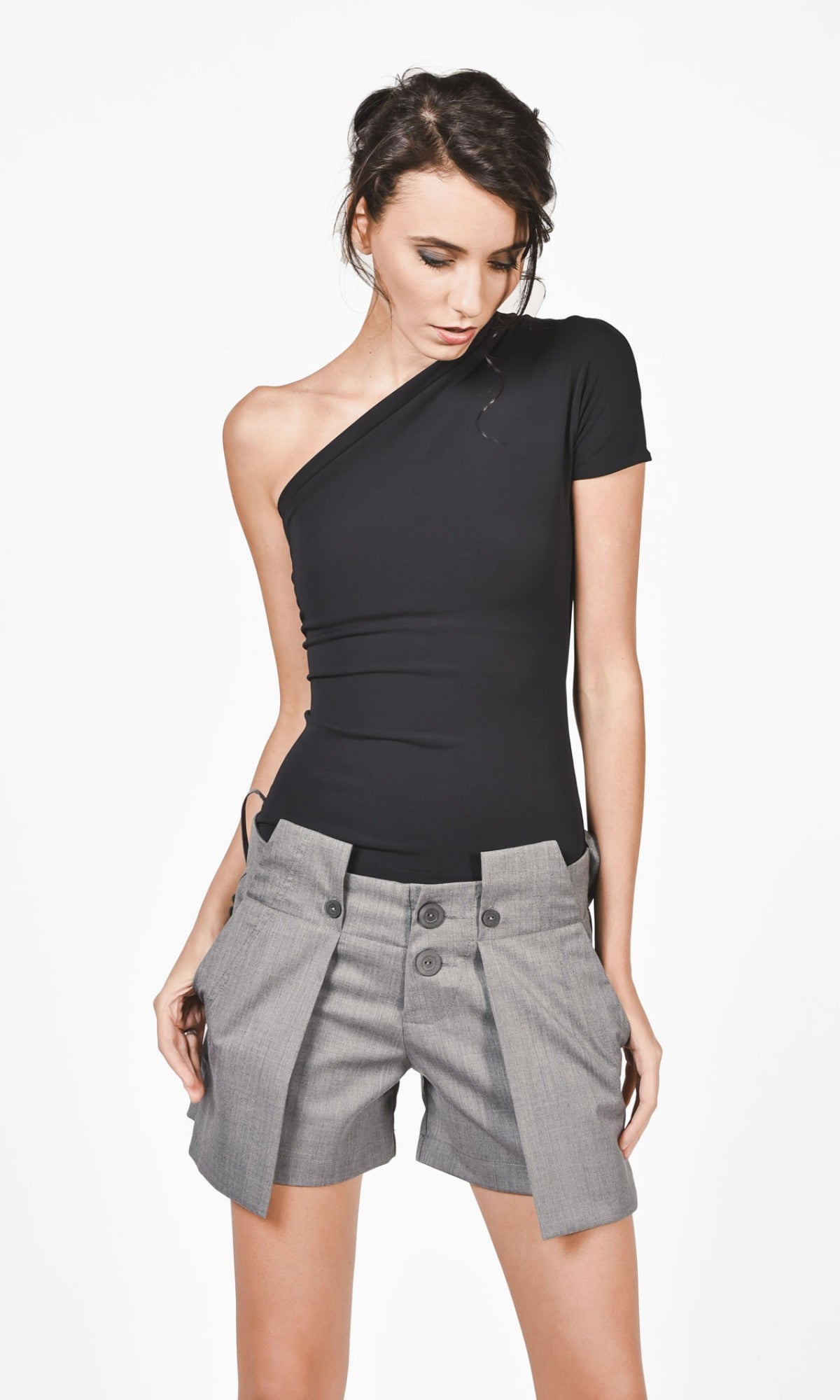 One Shoulder Lomellina Top - AAKASHA