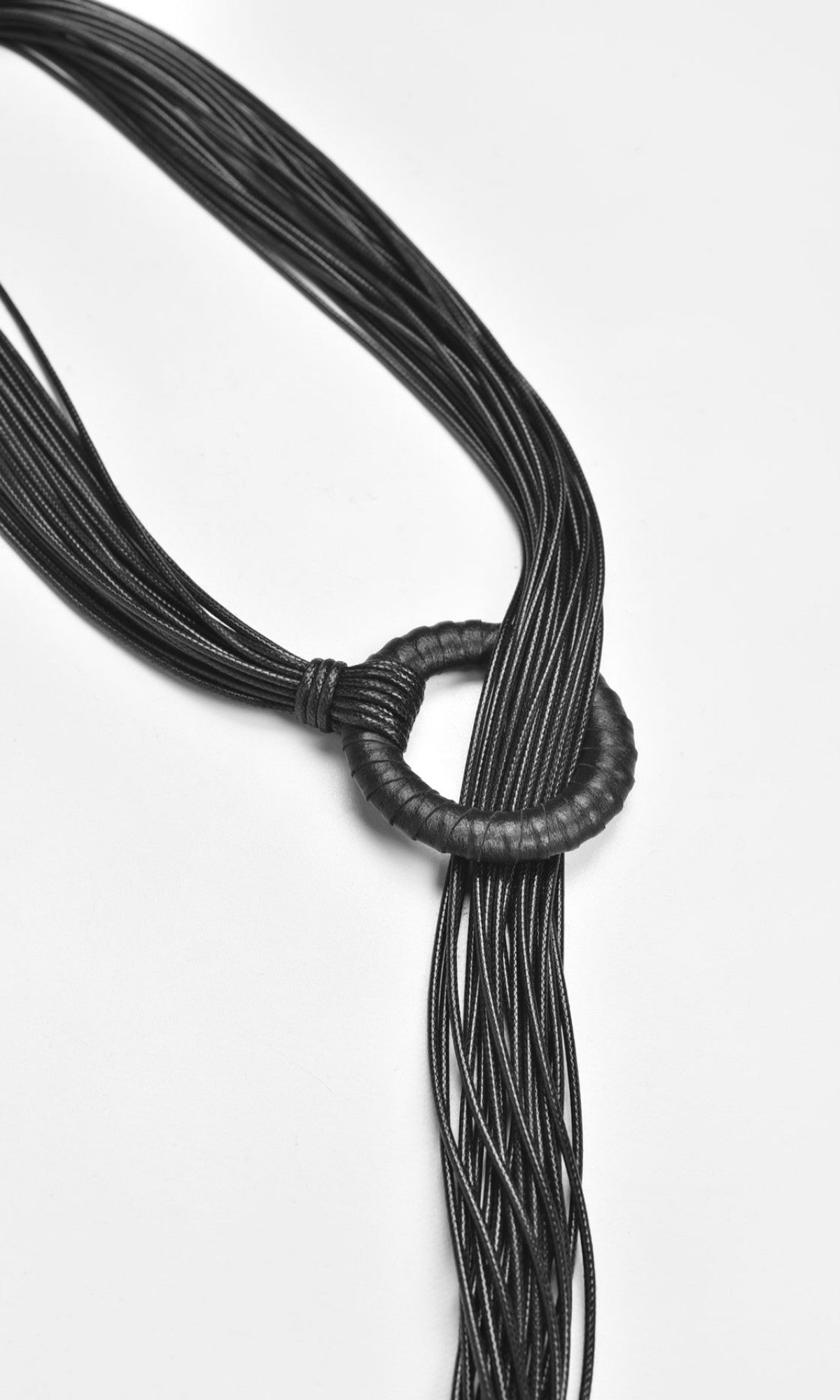 Leather Clasp Minimal Necklace