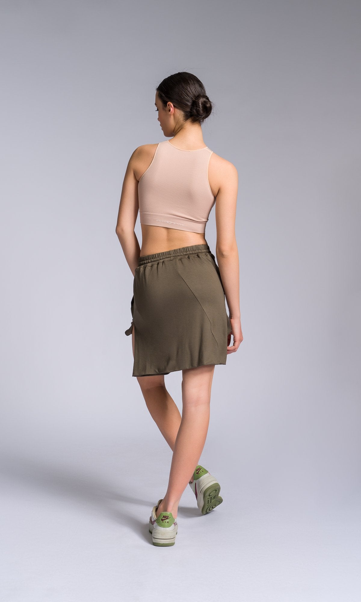 Shorts with Skirt Overlay - AAKASHA