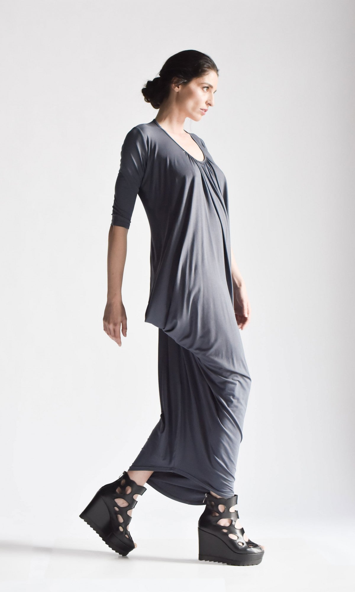 Long Draped Dress