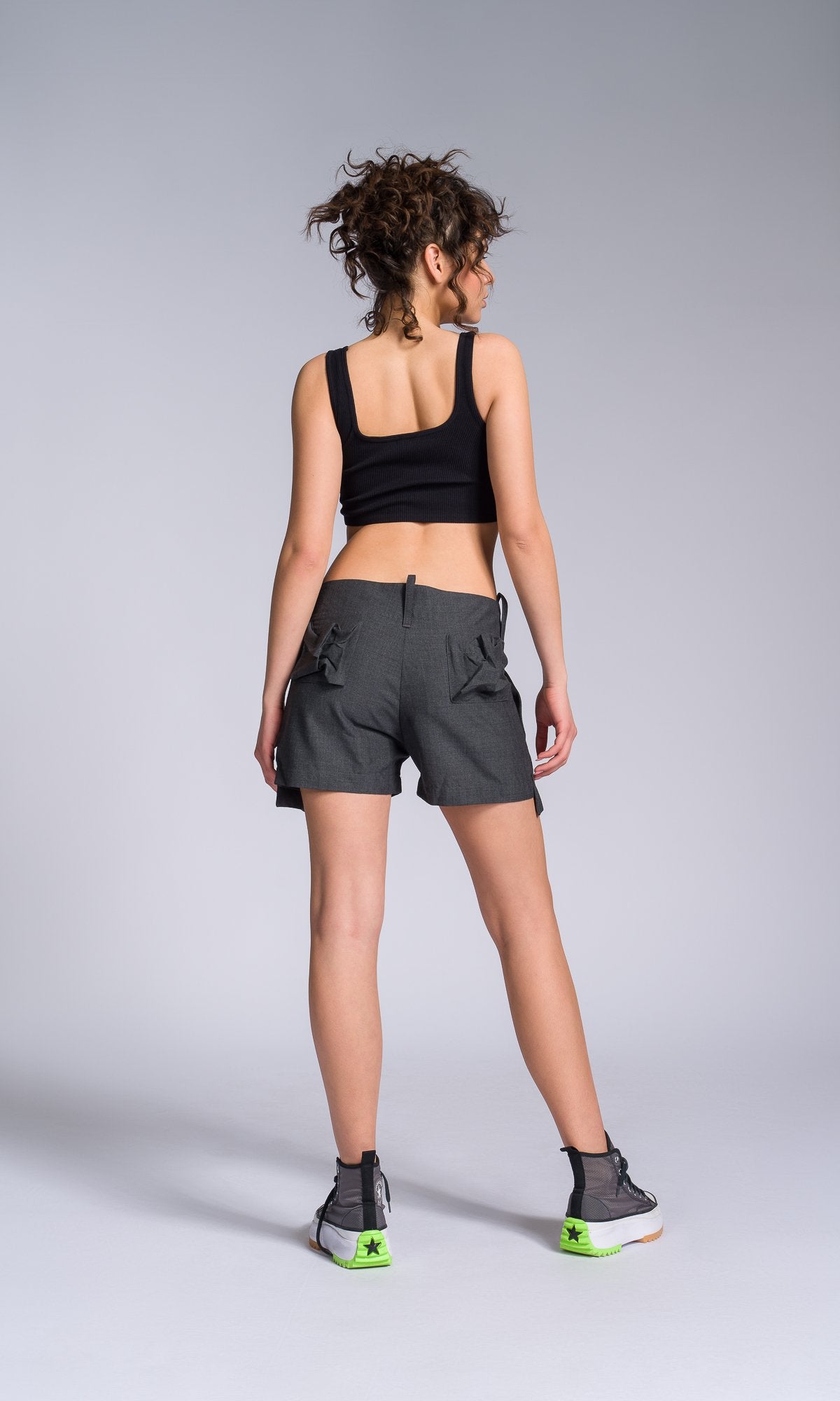 Cool Wool Shorts with Large Pockets - AAKASHA