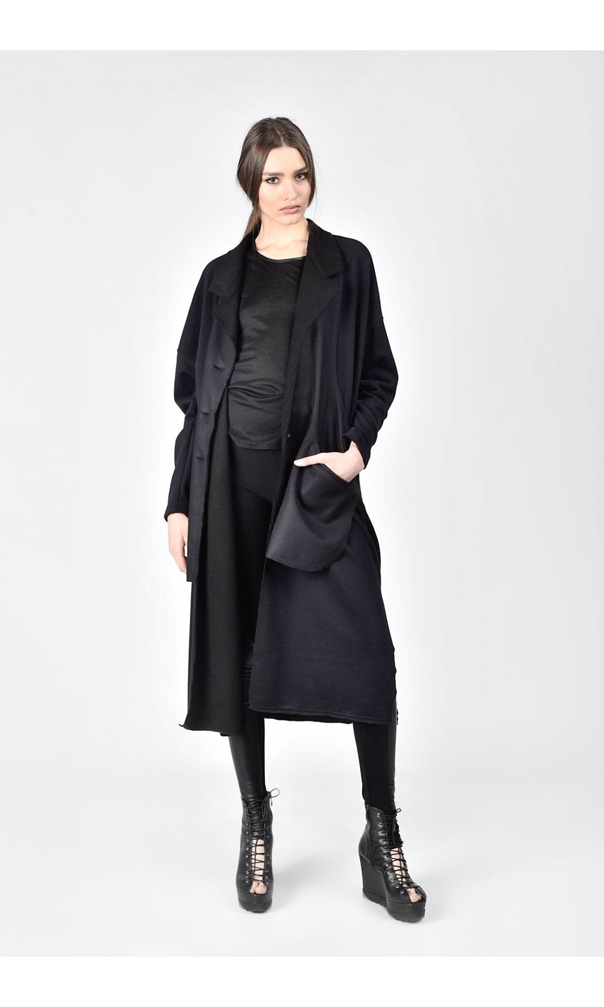 Trench Coat with Side Slits