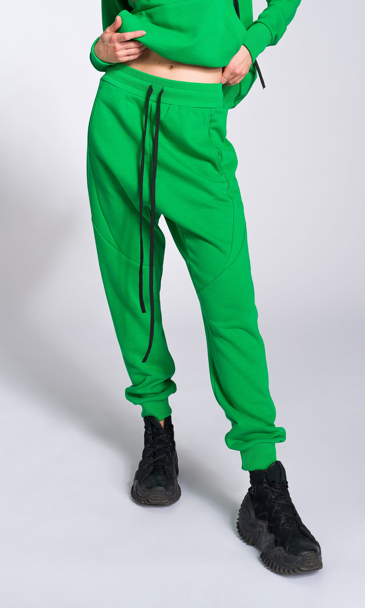 Drop Crotch Jogger Pants - AAKASHA