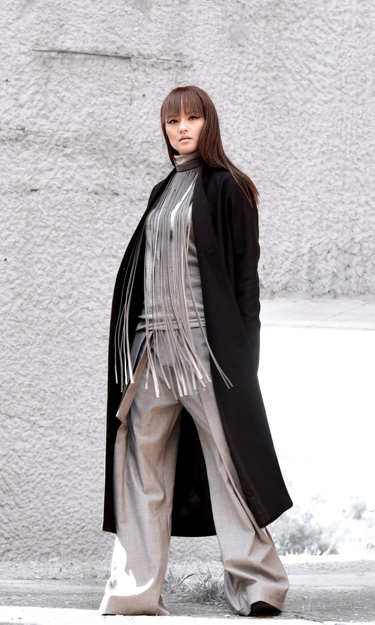 Asymmetric Long Coat