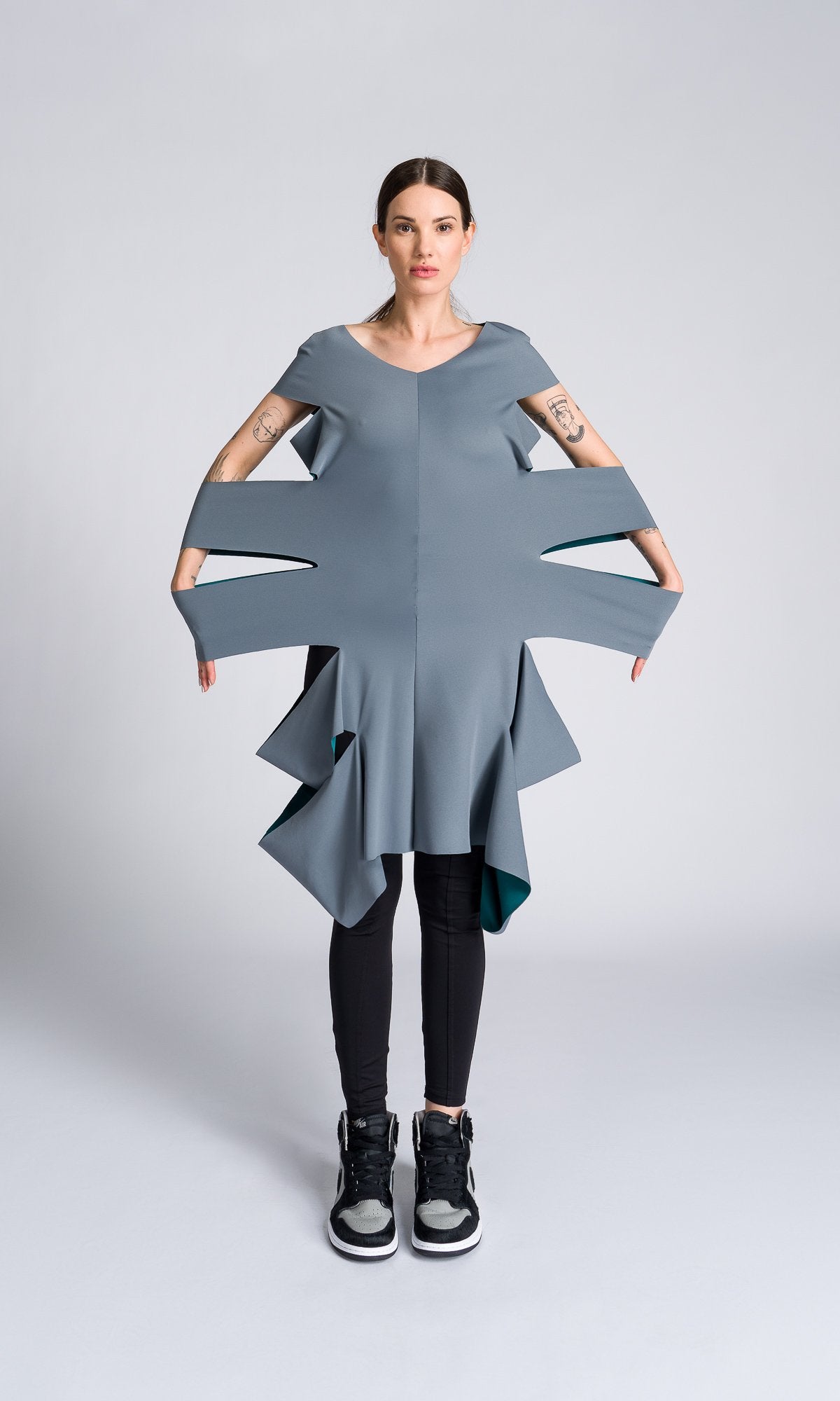 Sleeveless Tunic with Side Cutouts - AAKASHA