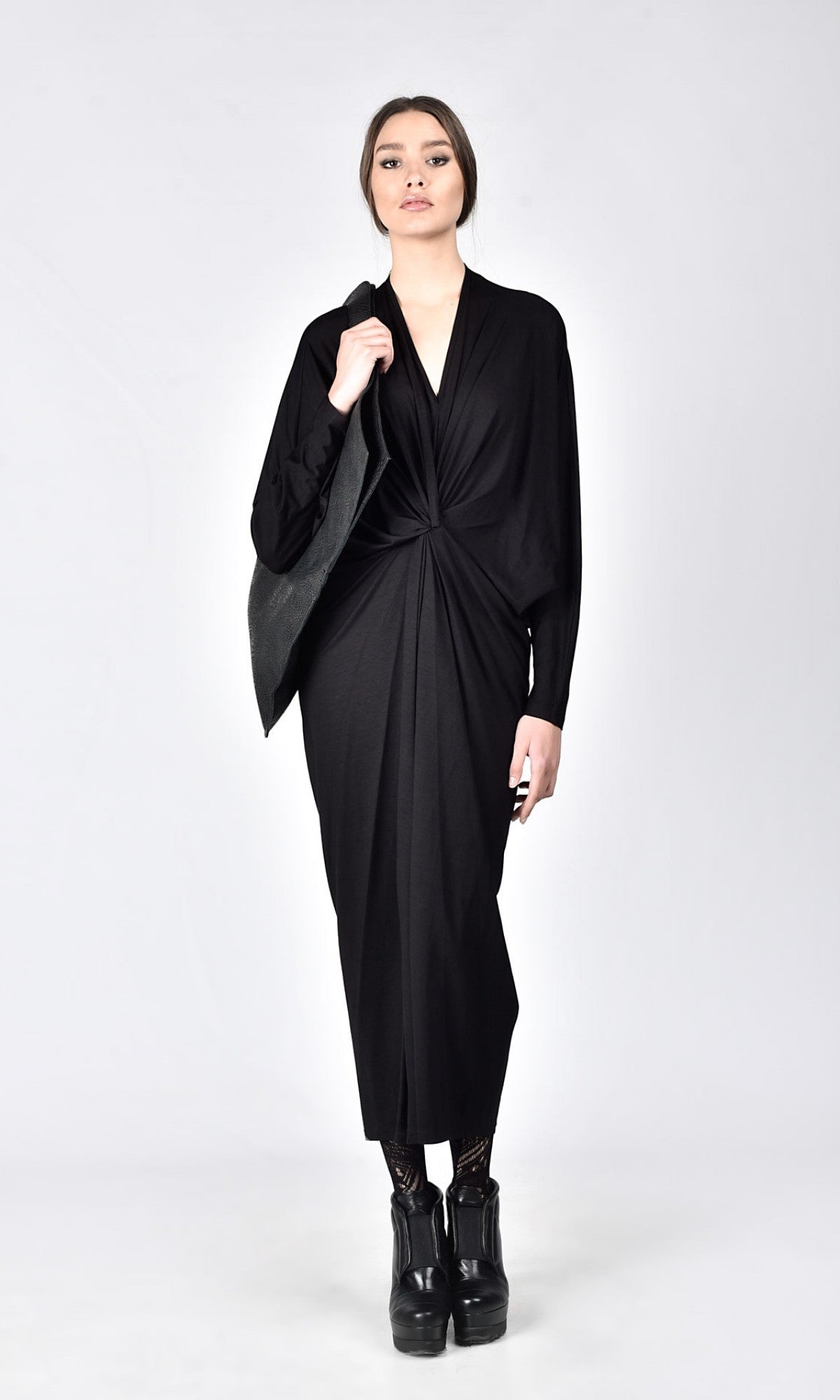 Maxi Kaftan Dress with Batwing Sleeves - AAKASHA